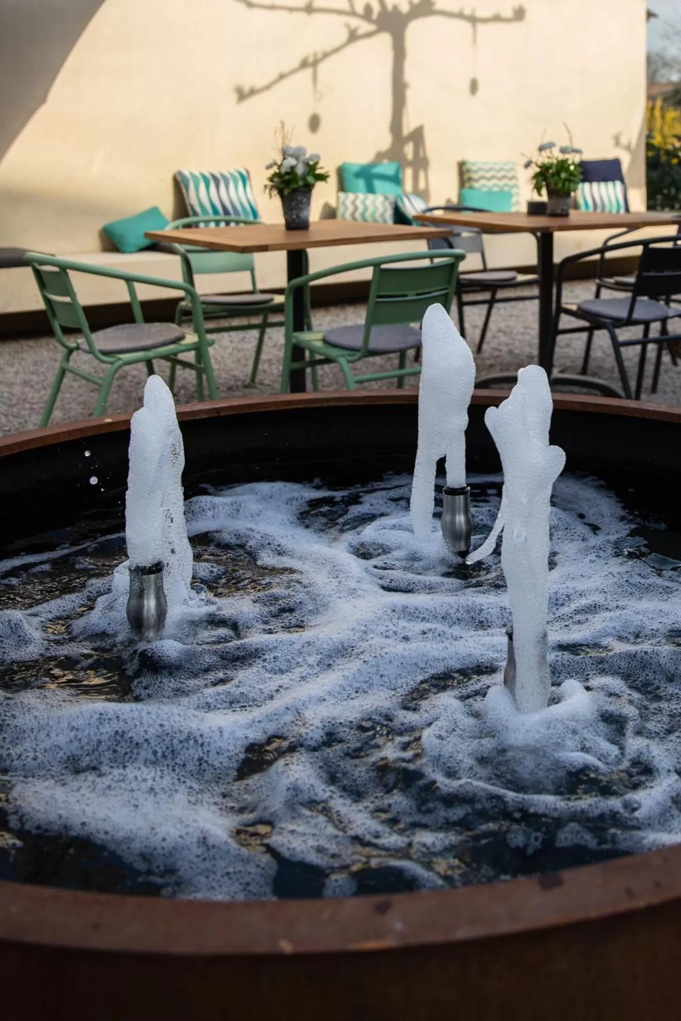 Garden view in zum LOEWEN