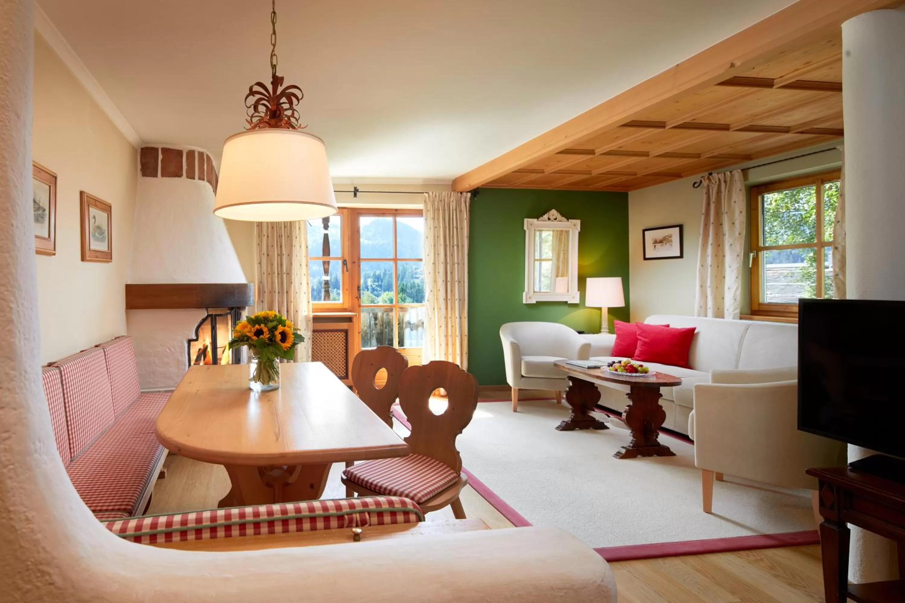 Living room in Landsitz Römerhof - Hotel Apartments