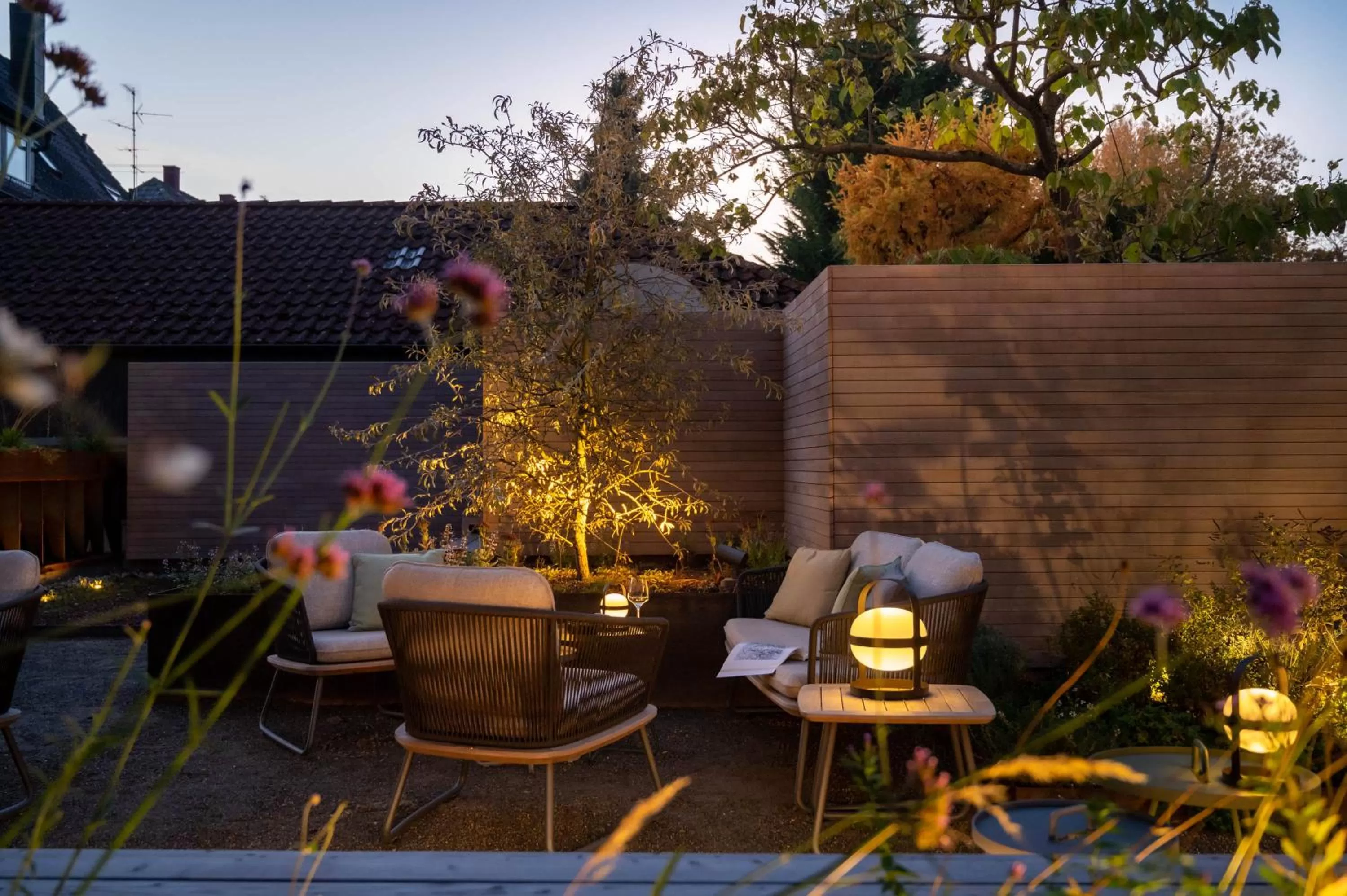 Patio in Hotel Maier