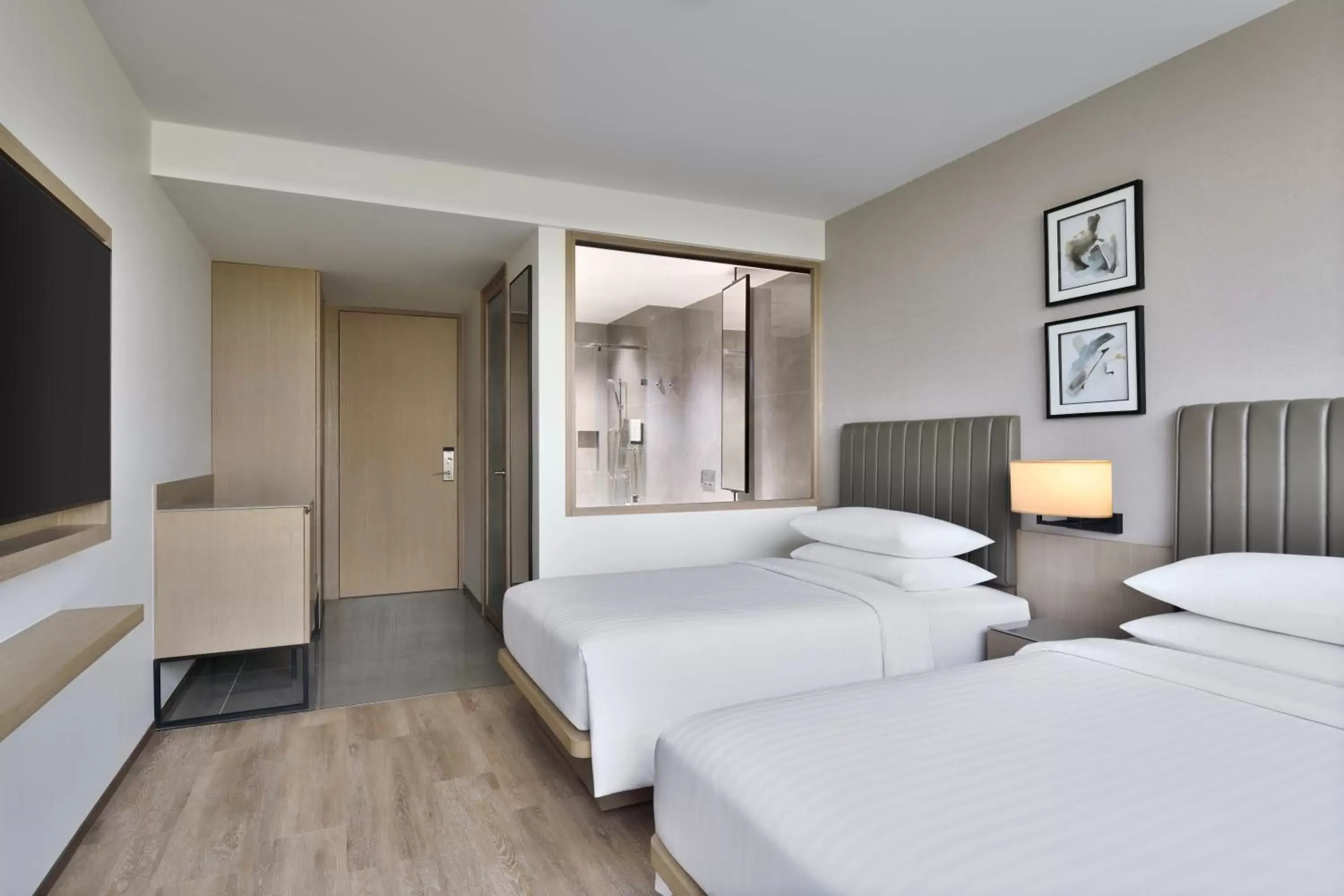 Superior Twin Room with City View in Fairfield by Marriott Vadodara Superior Twin Room with City View in Fairfield by Marriott Vadodara