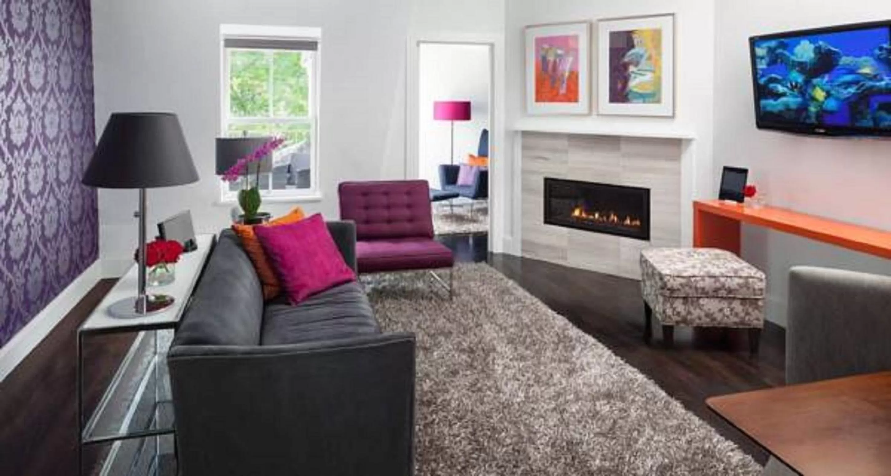 Living room in Relais Chateaux Camden Harbour Inn