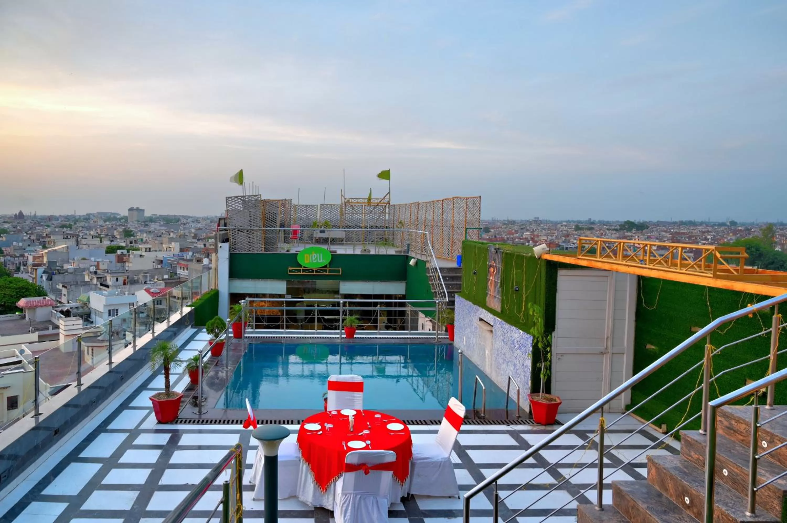 Swimming pool, Pool View in DIEU Sallow royal suites