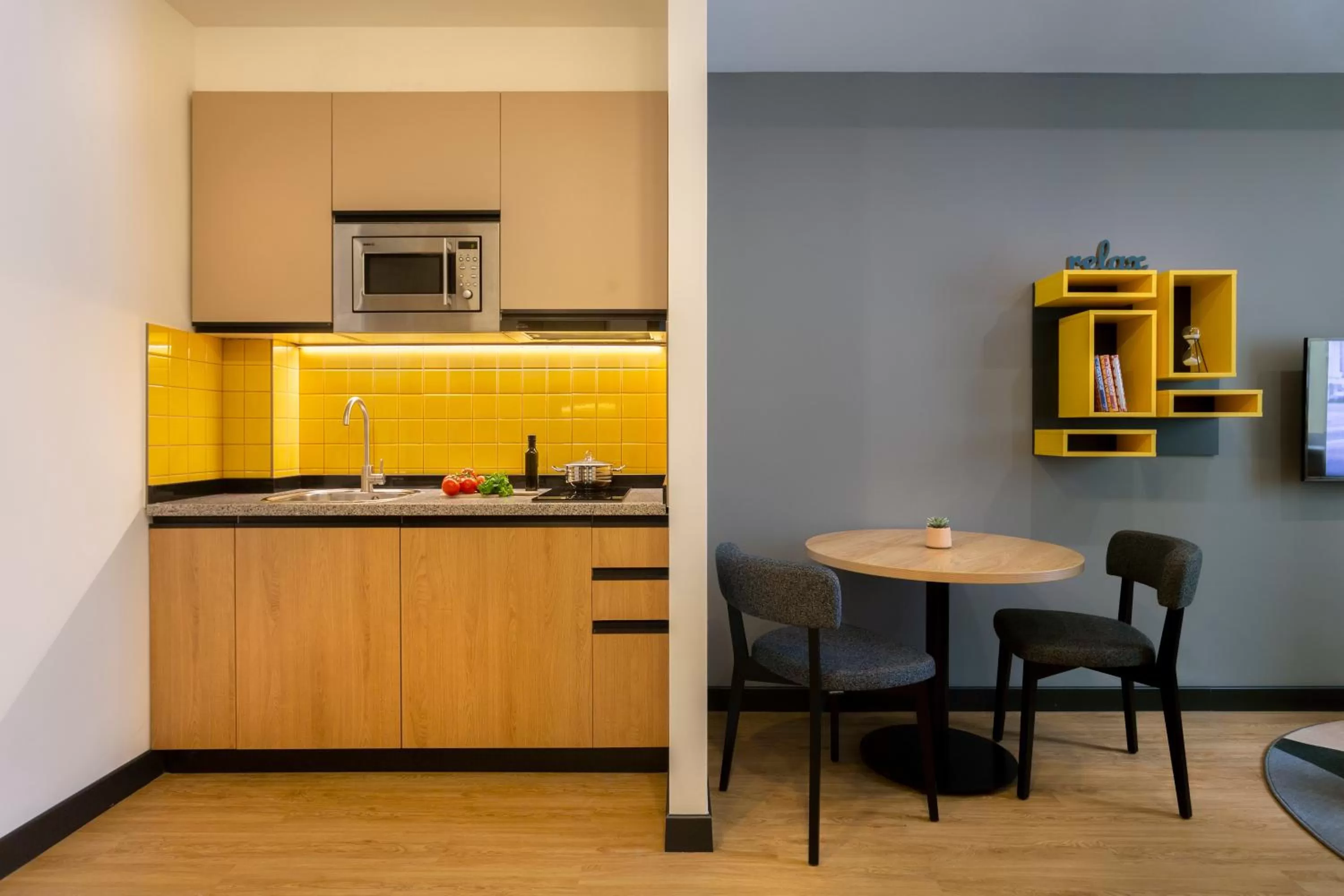 Living room in Citadines City Centre Tbilisi