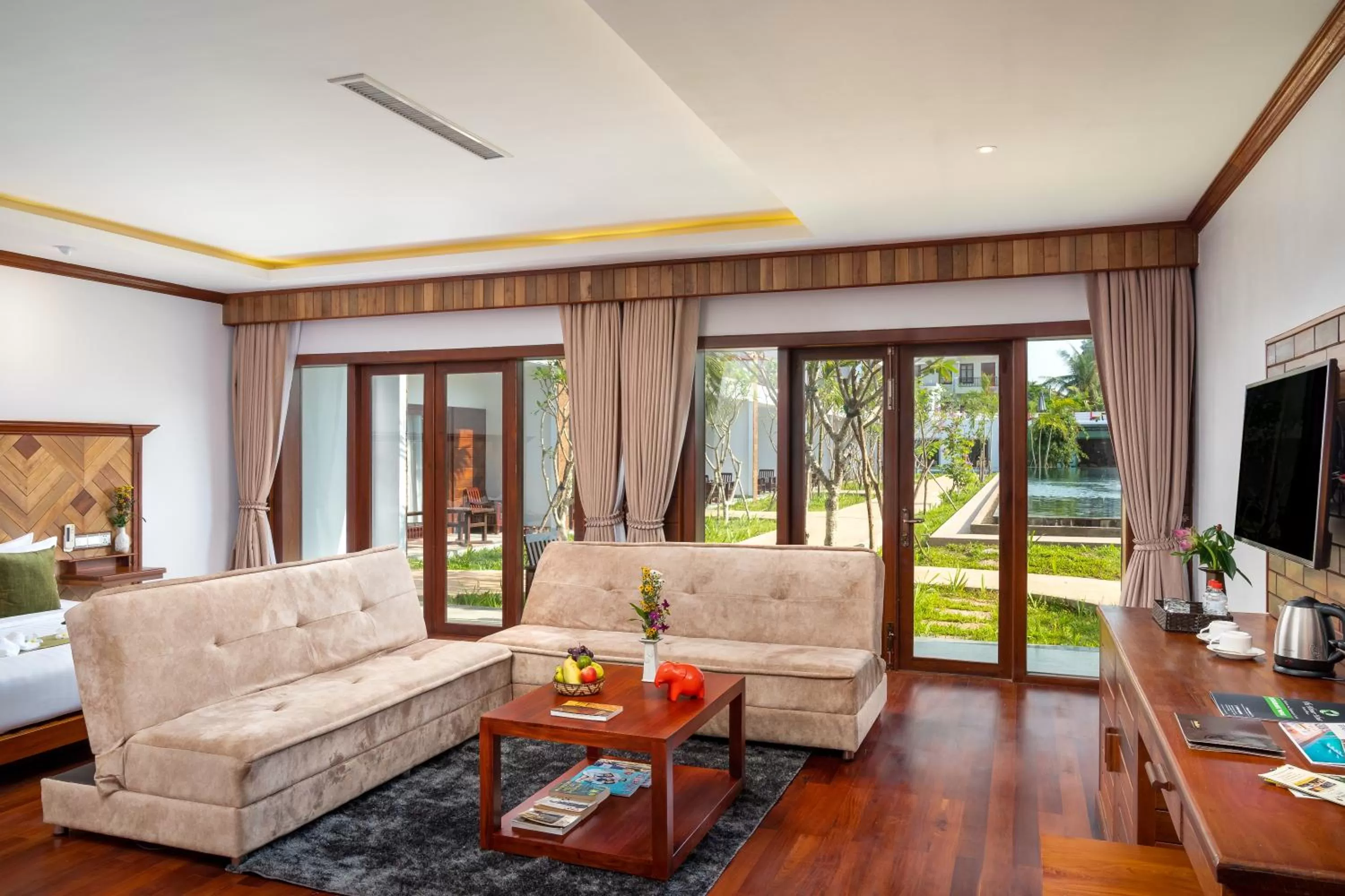 Luxury Double -Modern Style- Pool view with private balcony in Khmer House Resort