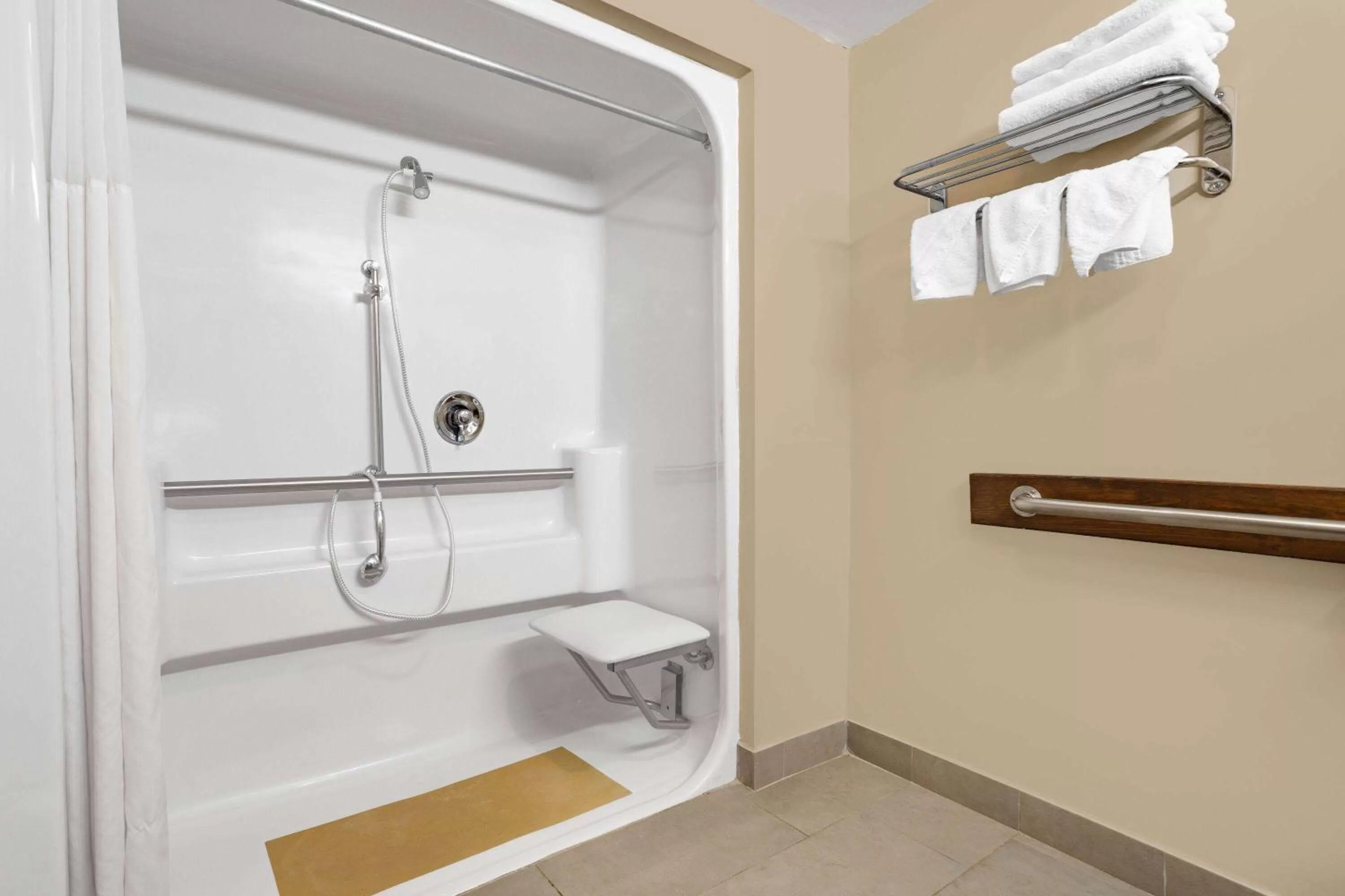 Shower in Ramada by Wyndham Hendersonville