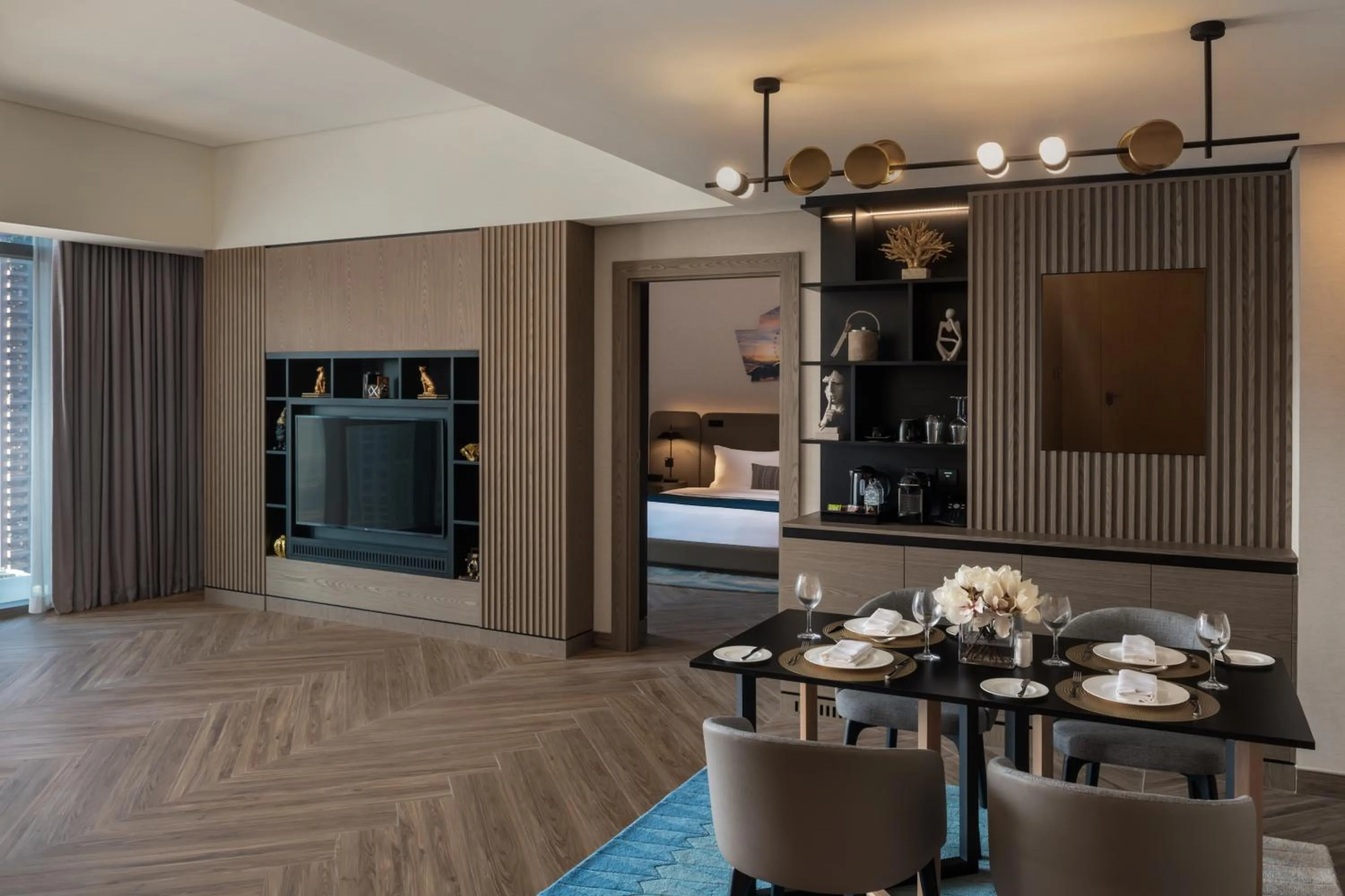 Communal lounge/ TV room in Paramount Hotel Midtown