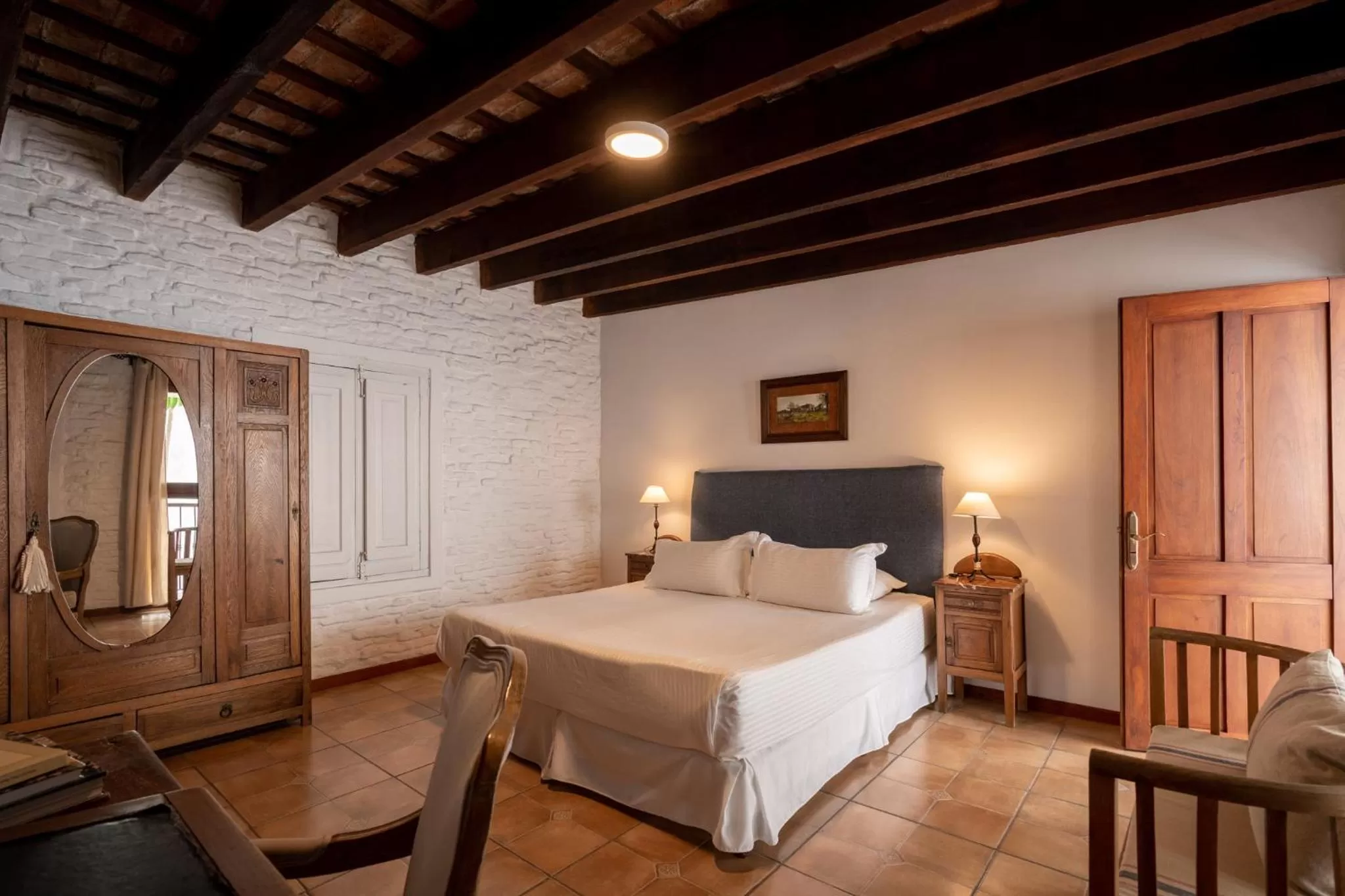 Bed in Posada Manuel Lobo