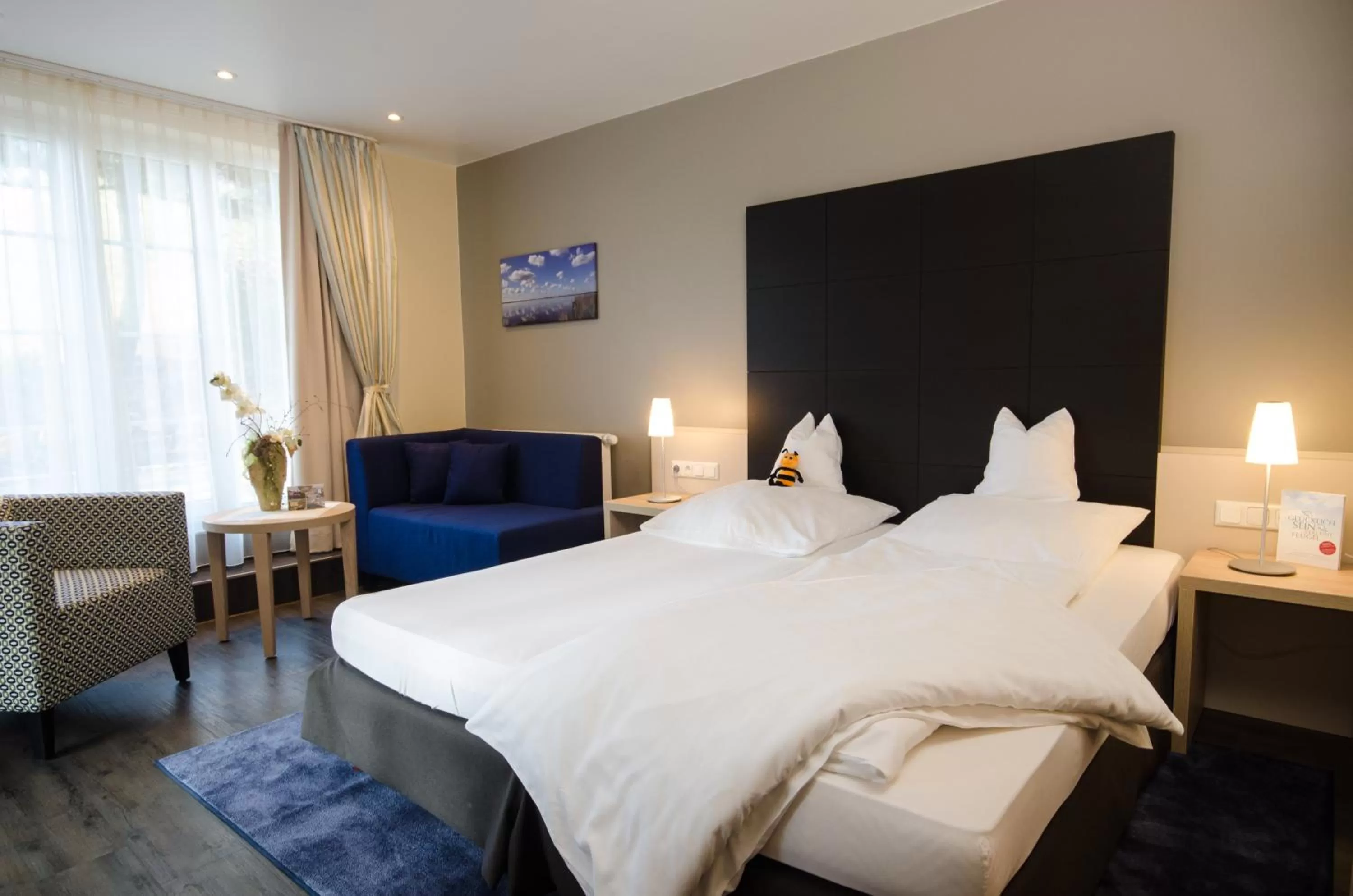 Bed in Köhlers Forsthaus Wellness & Genuss Hotel