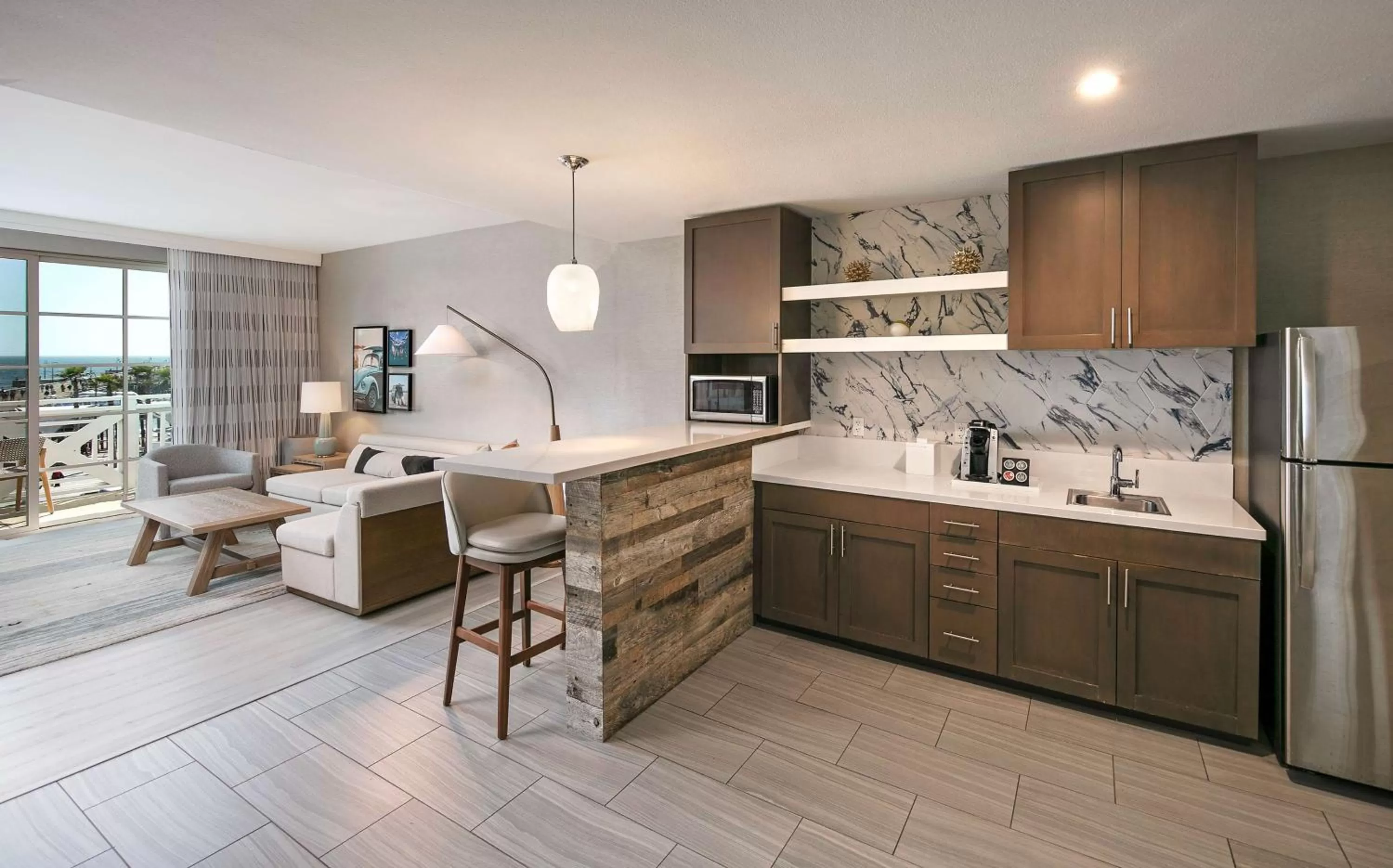 Kitchen or kitchenette in Inn at the Pier Pismo Beach, Curio Collection by Hilton