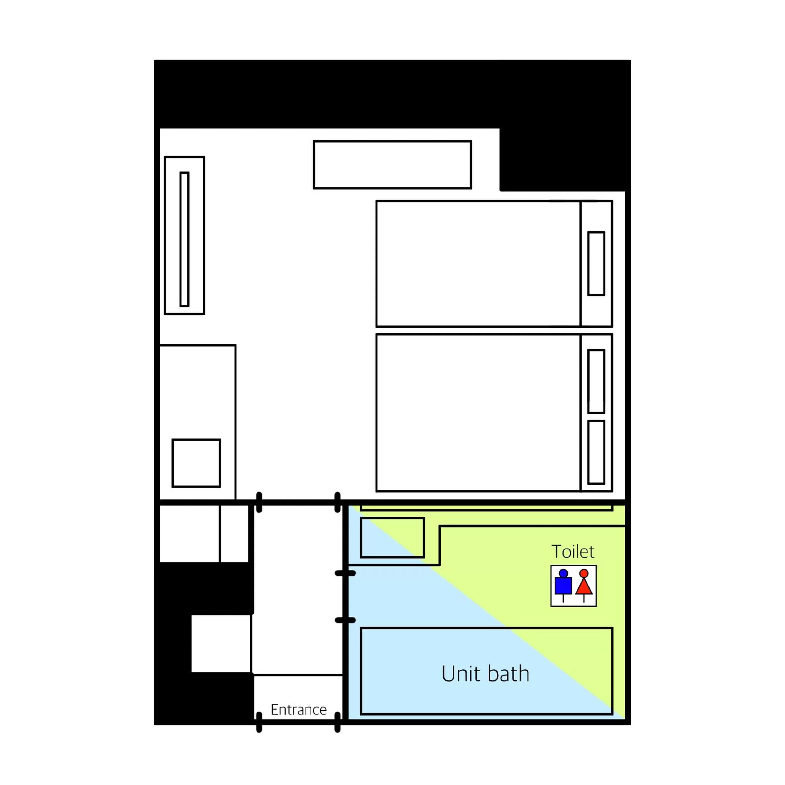 Floor plan in HOTEL THE HAKATA TERRACE