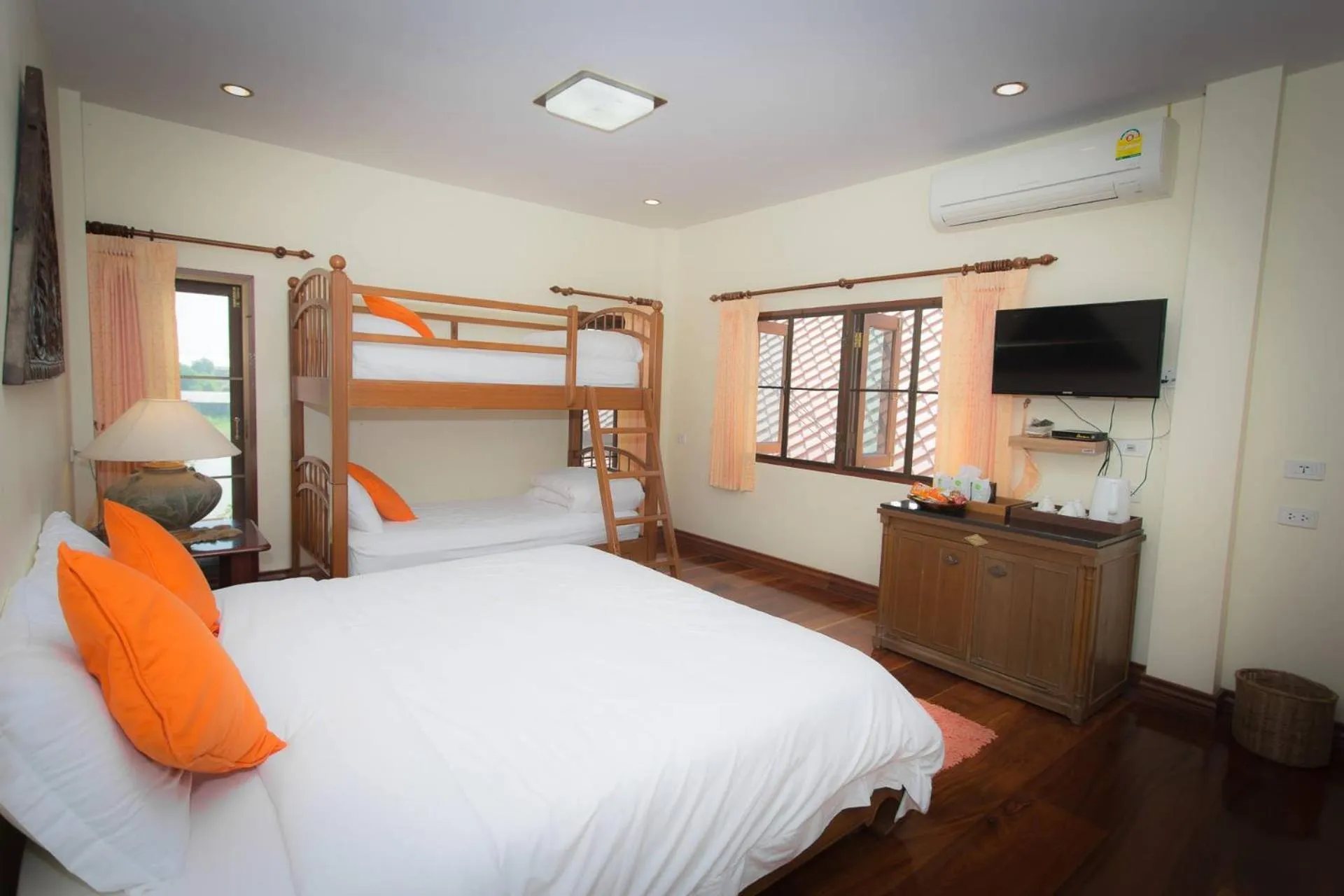 Bed in Thararin Villa