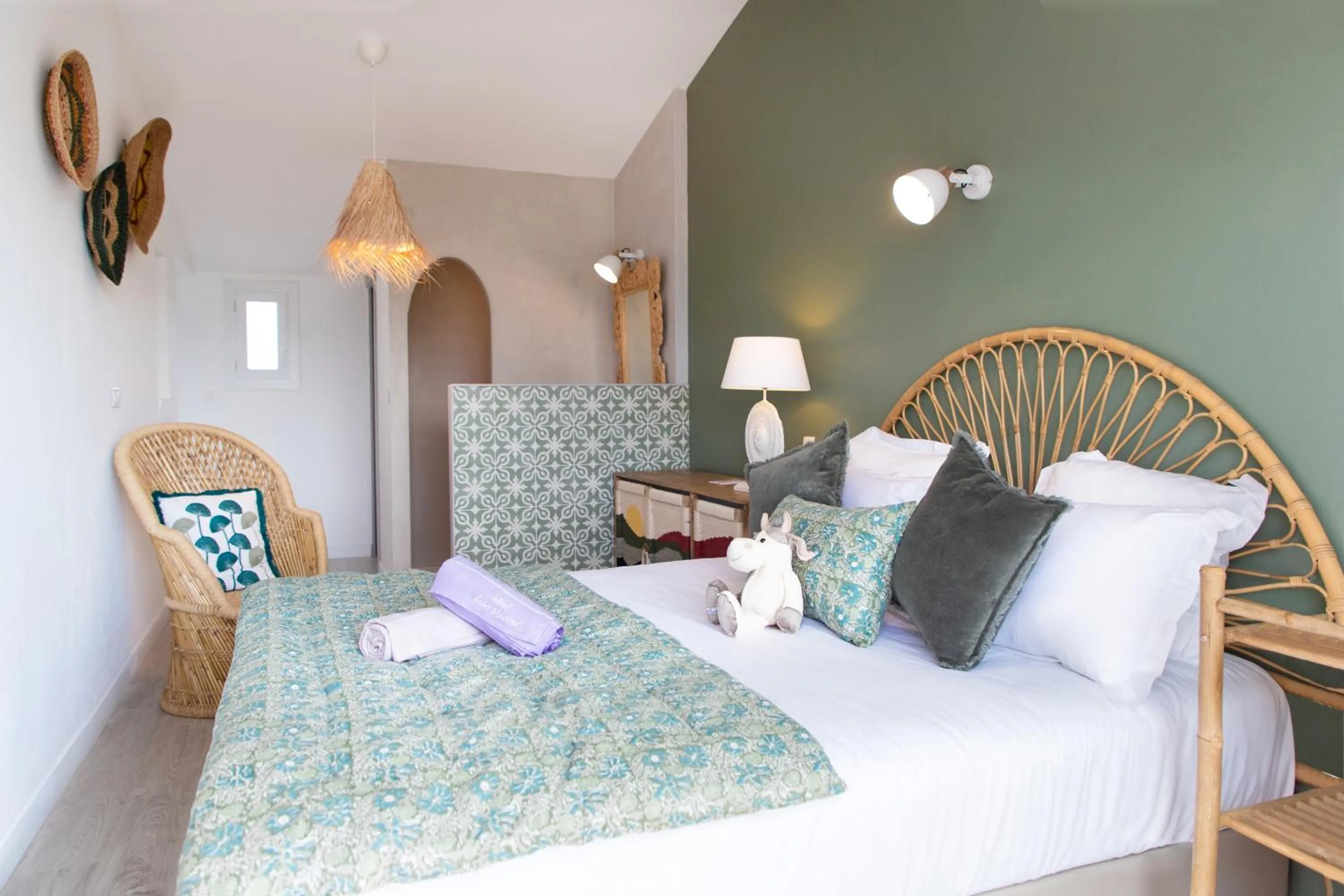 Bed in Hôtel Font Mourier