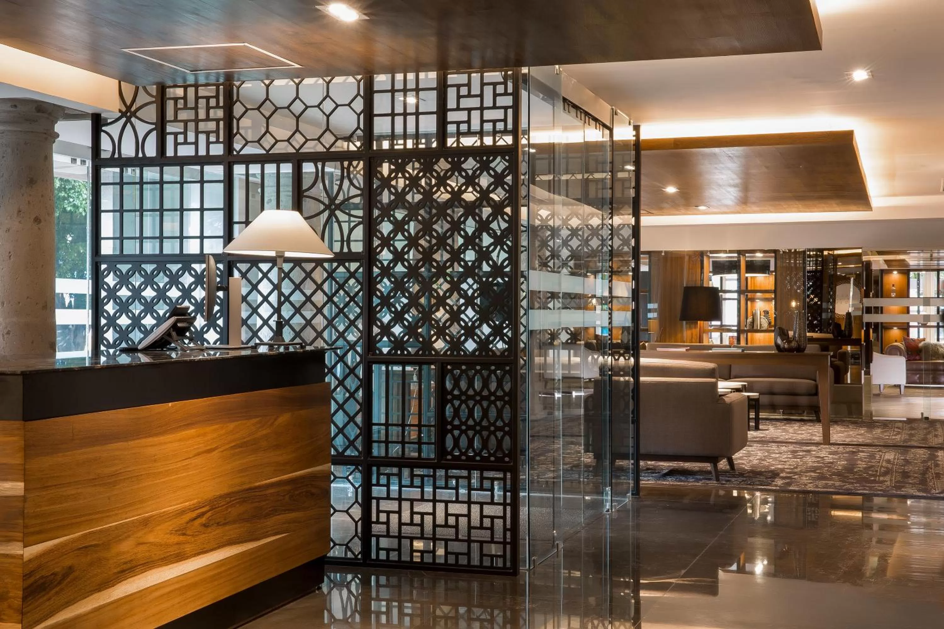 Lobby or reception in Hotel Indigo Guadalajara Expo by IHG