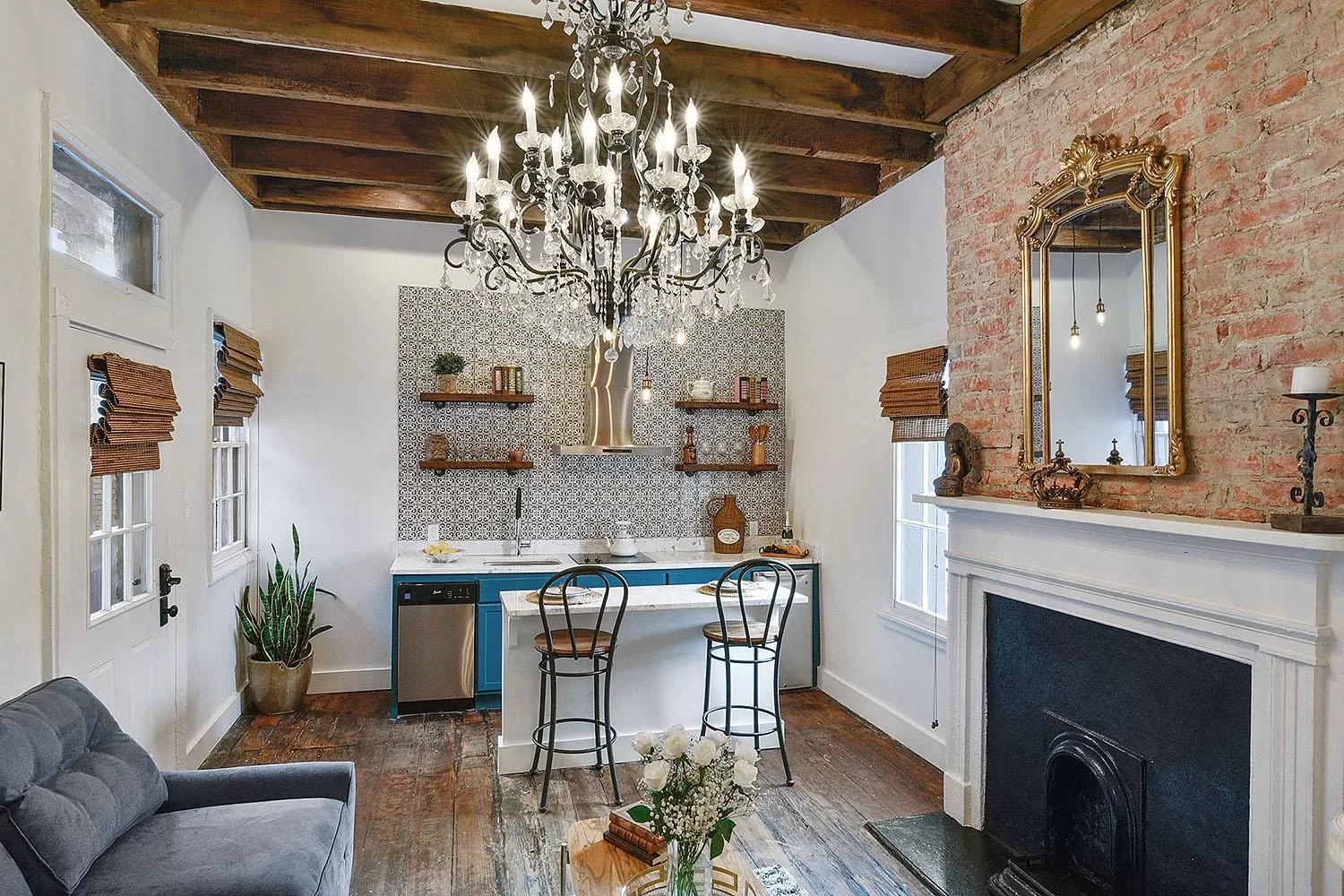 Seating area in French Quarter Mansion