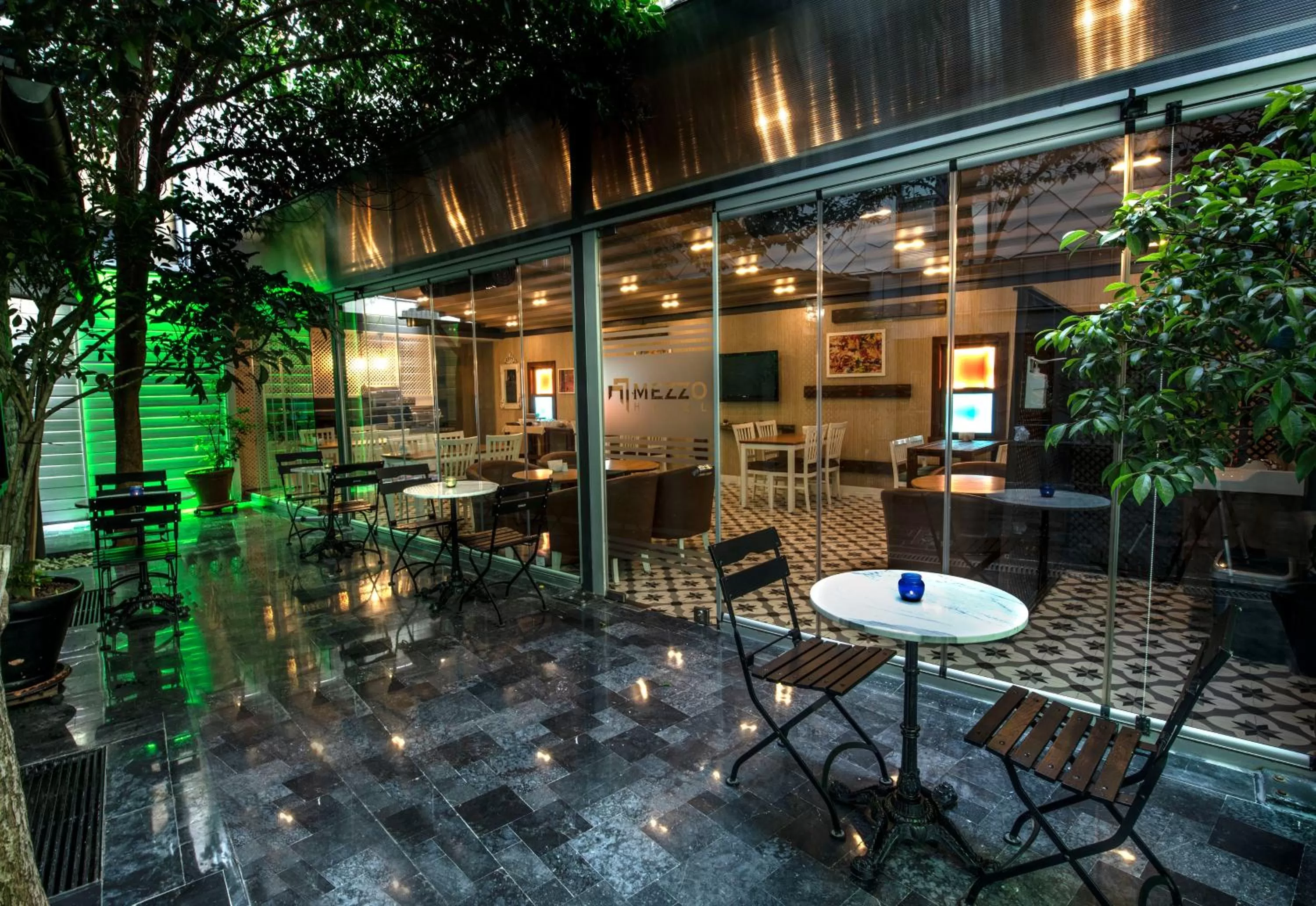 Garden view in Mezzo Hotel