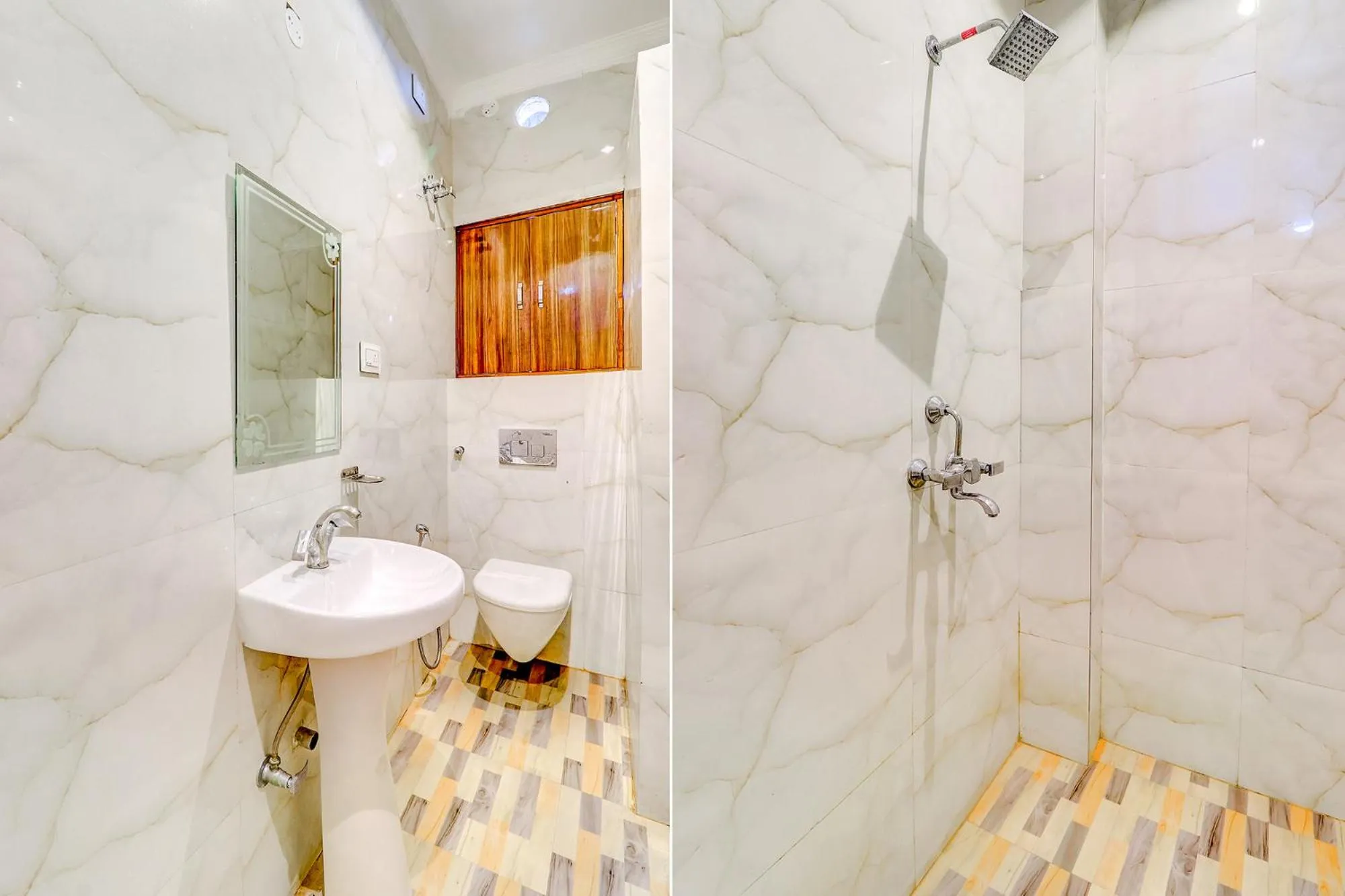 Bathroom in FabHotel Bhawana