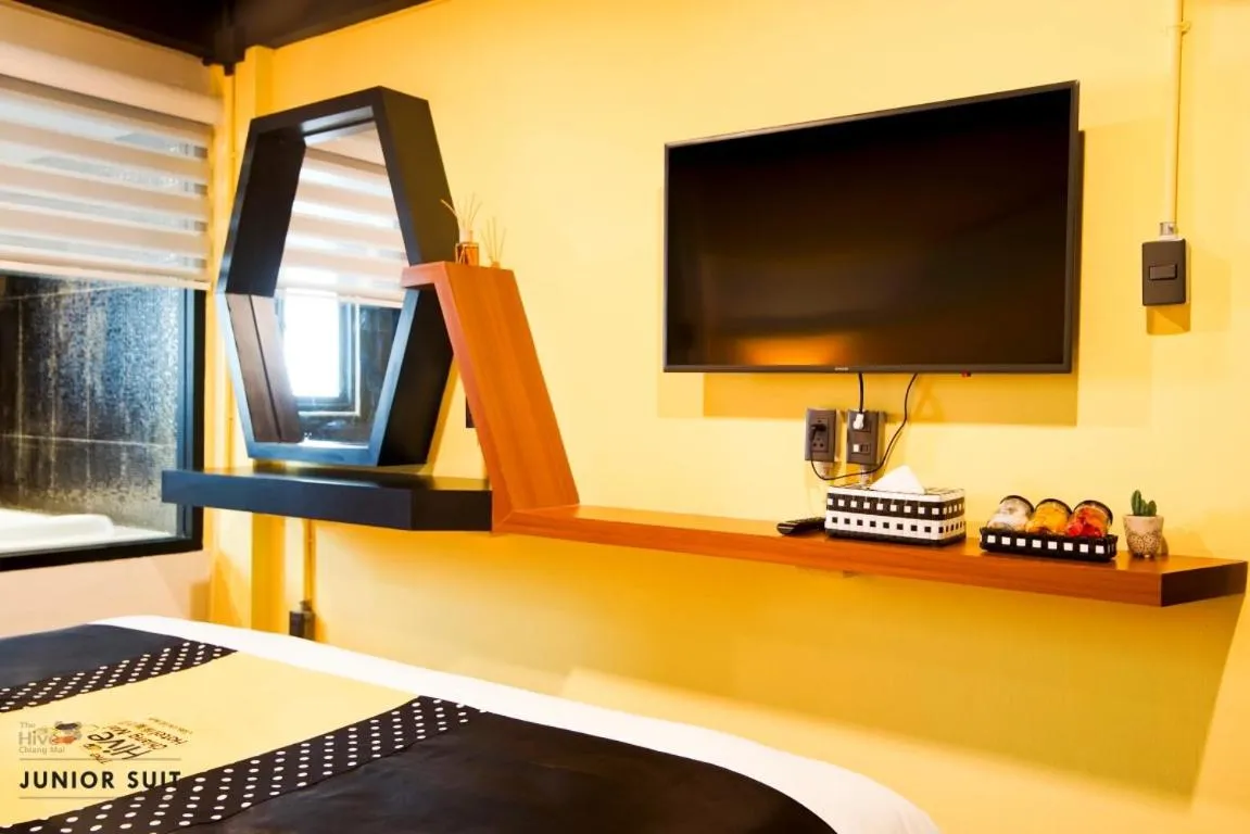 Bed in The Hive Chiang Mai Hotel