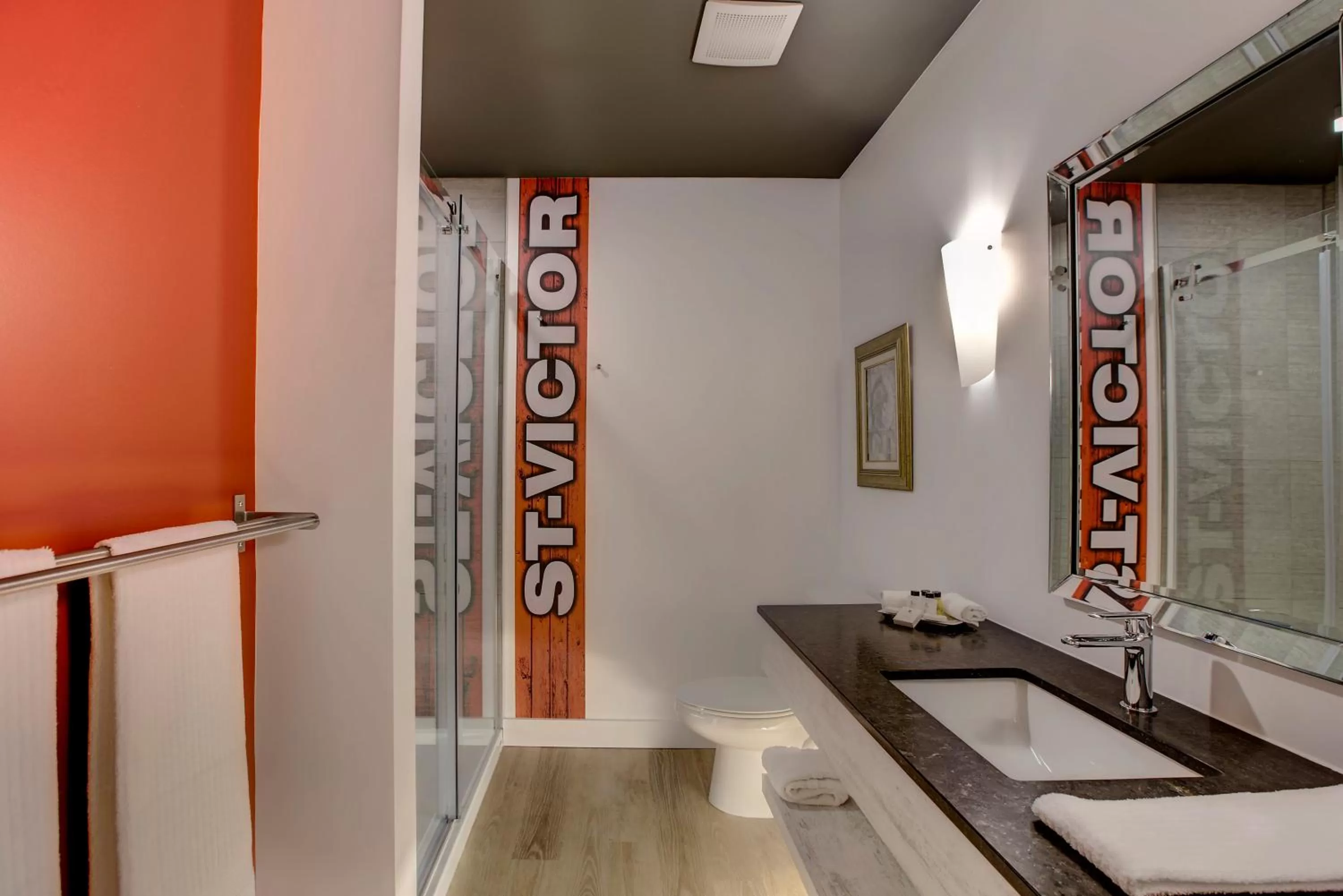 Shower in Hotel Historique et Manoir Route 66