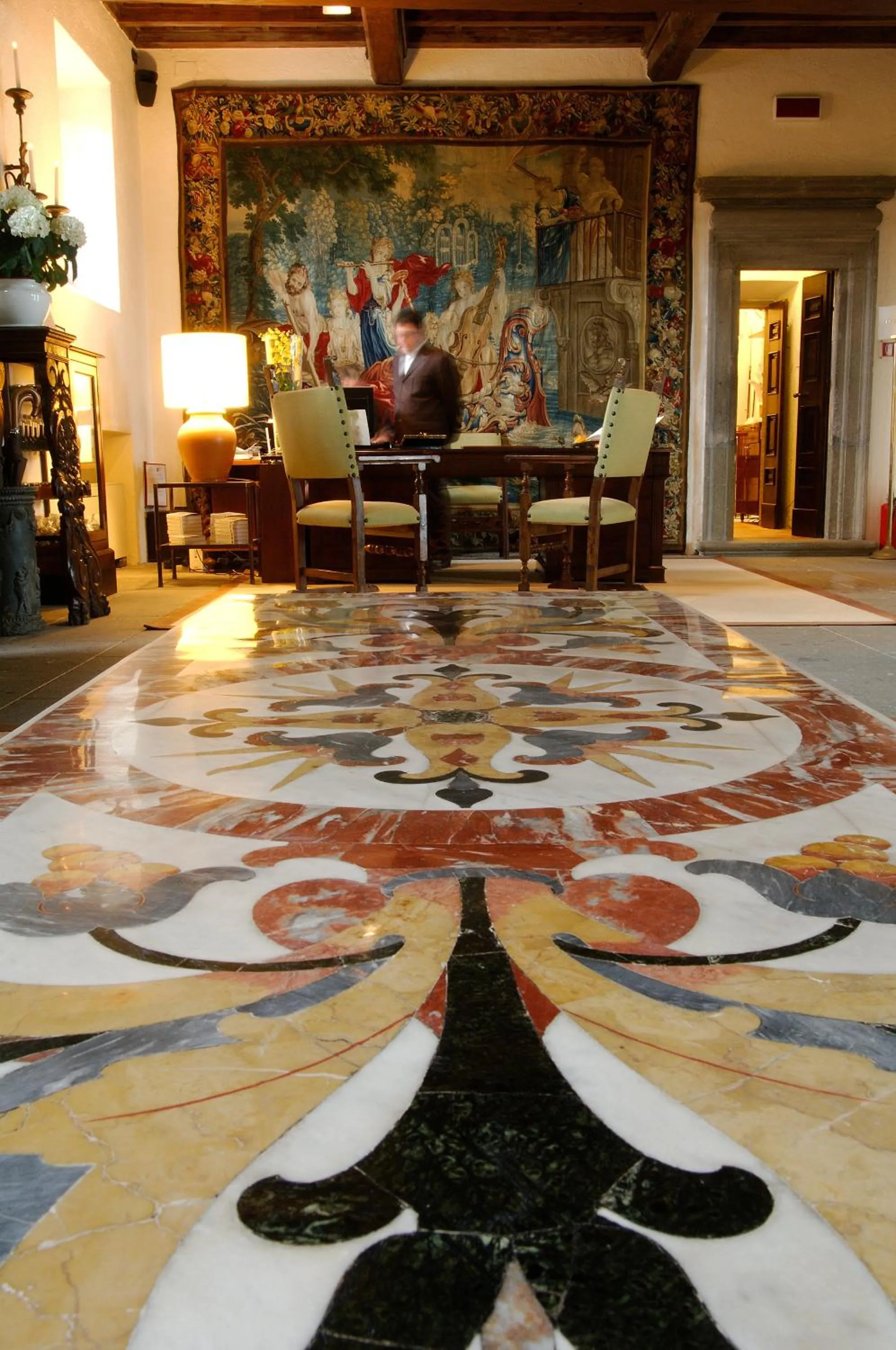 Lobby or reception in La Posta Vecchia Hotel