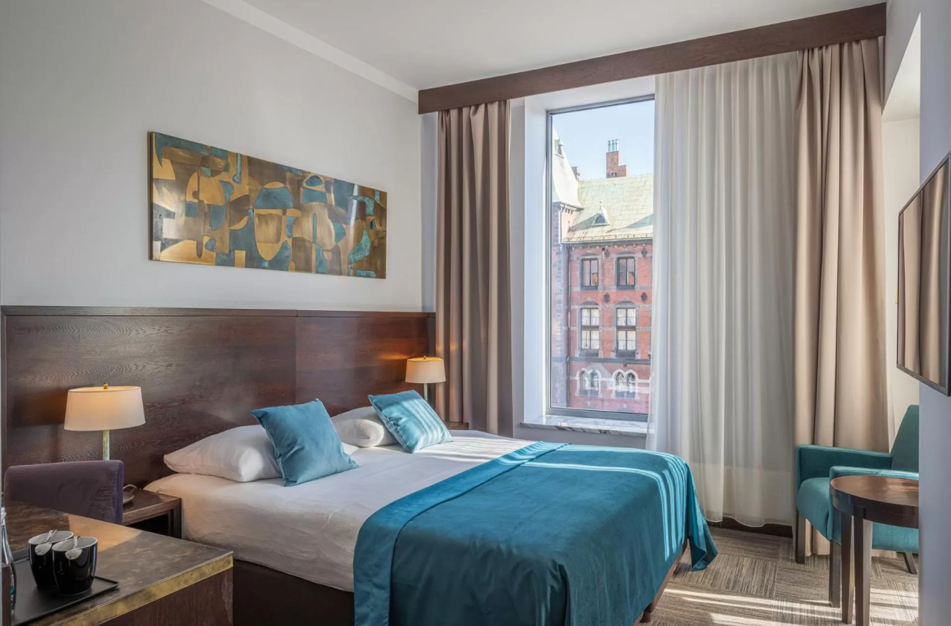 View (from property/room), Bed in Europeum Hotel