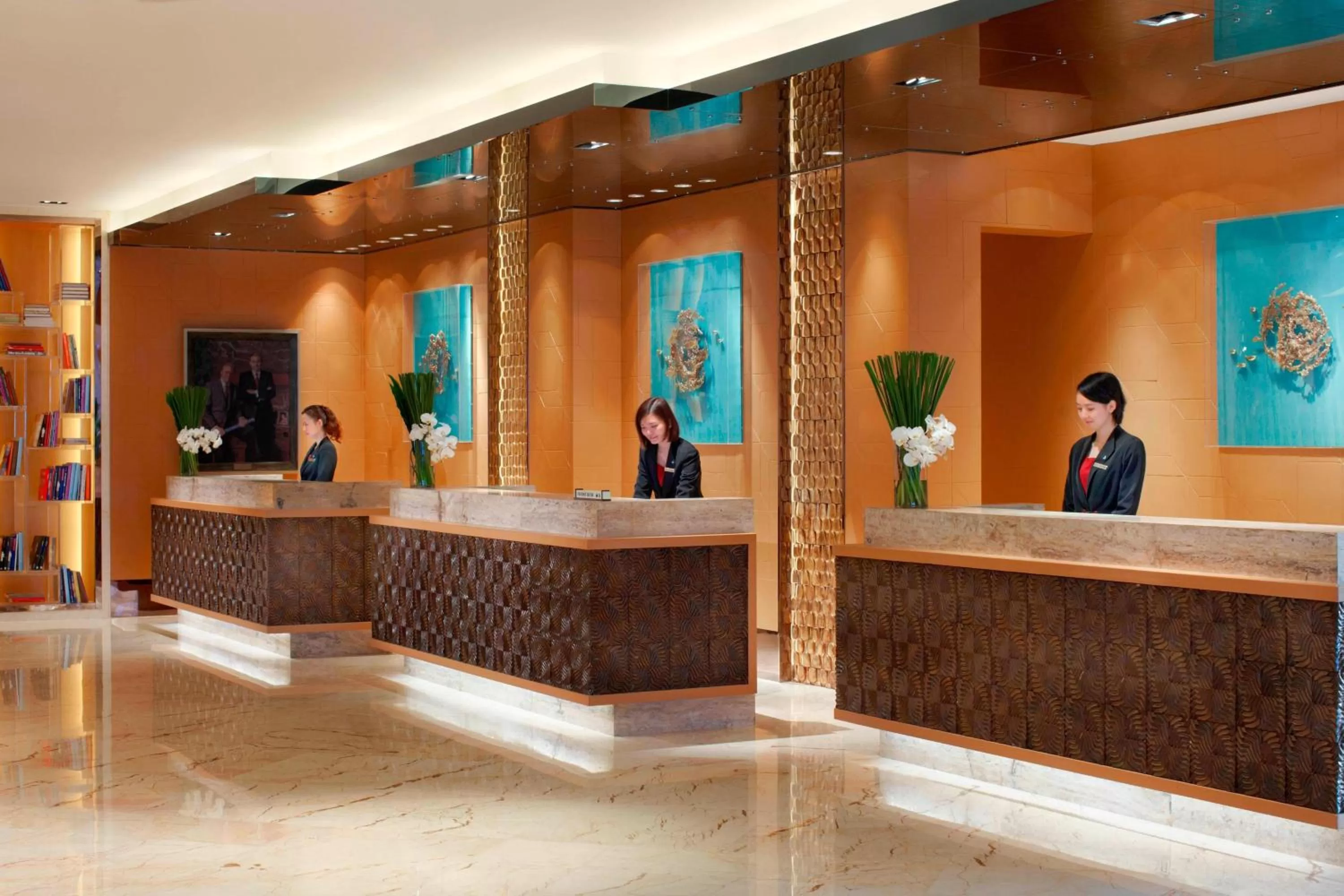 Lobby or reception in Guangzhou Marriott Hotel Tianhe