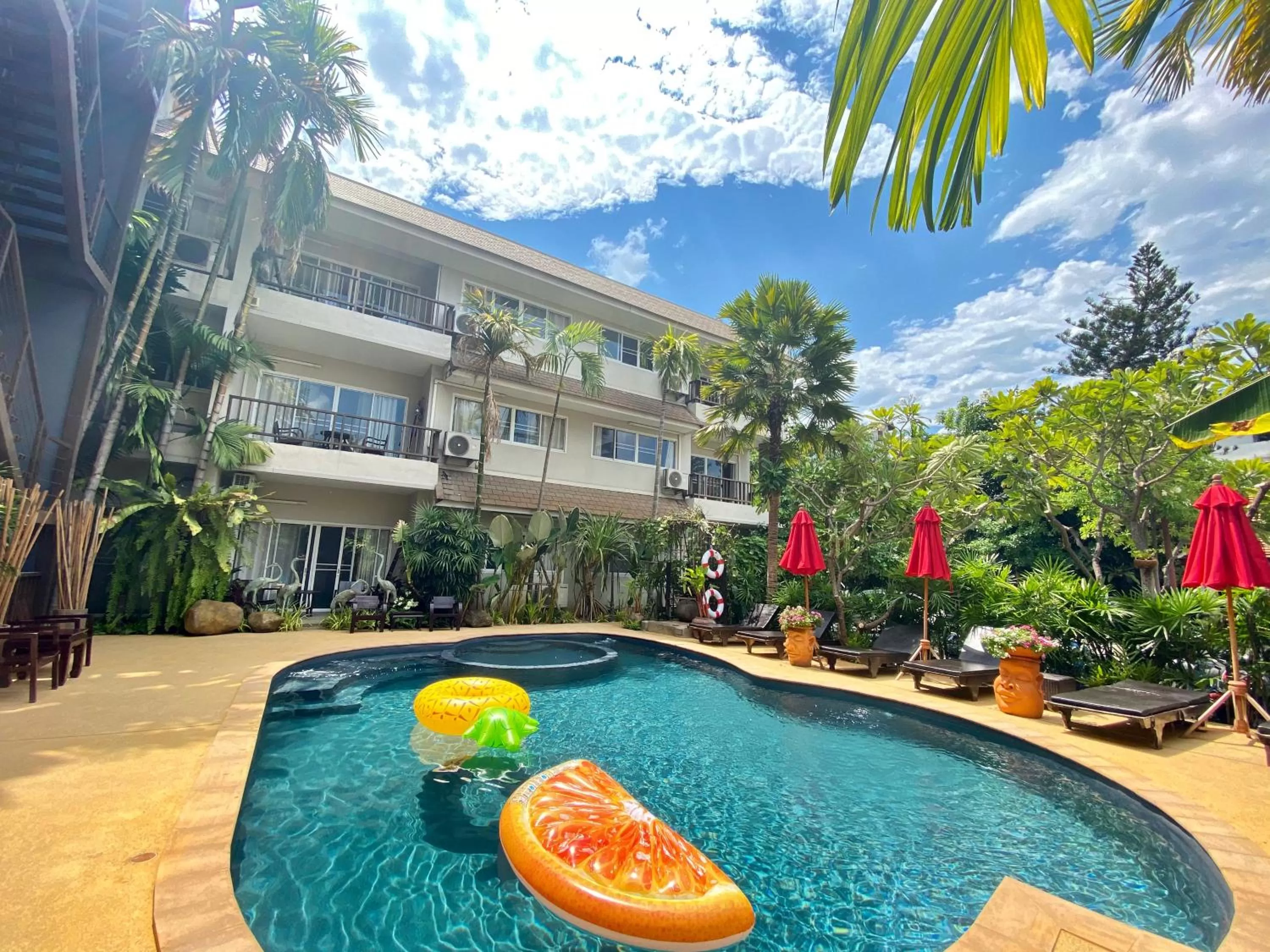 Pool view in The Opium Chiang Mai
