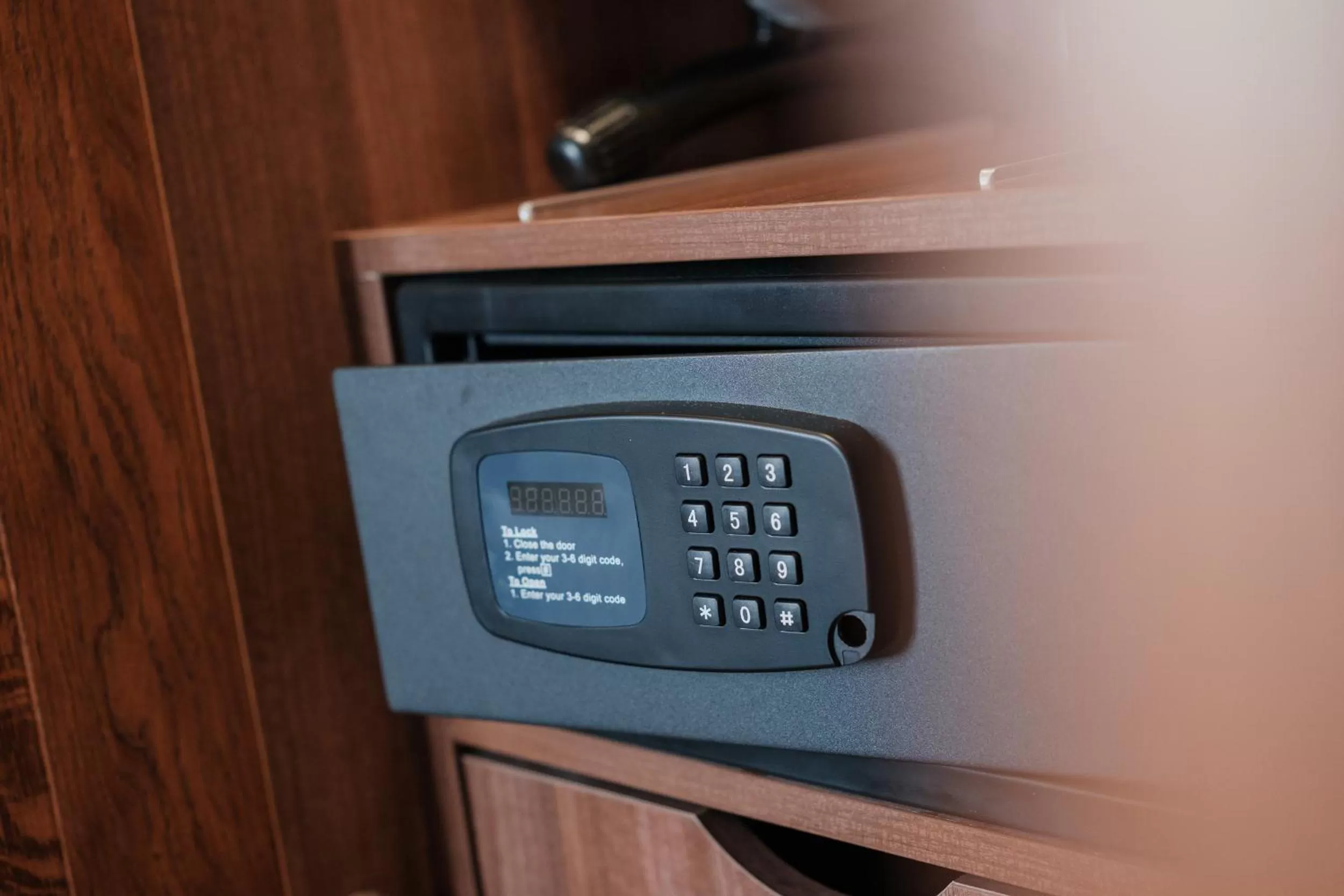 safe in The Sanctuary House Hotel