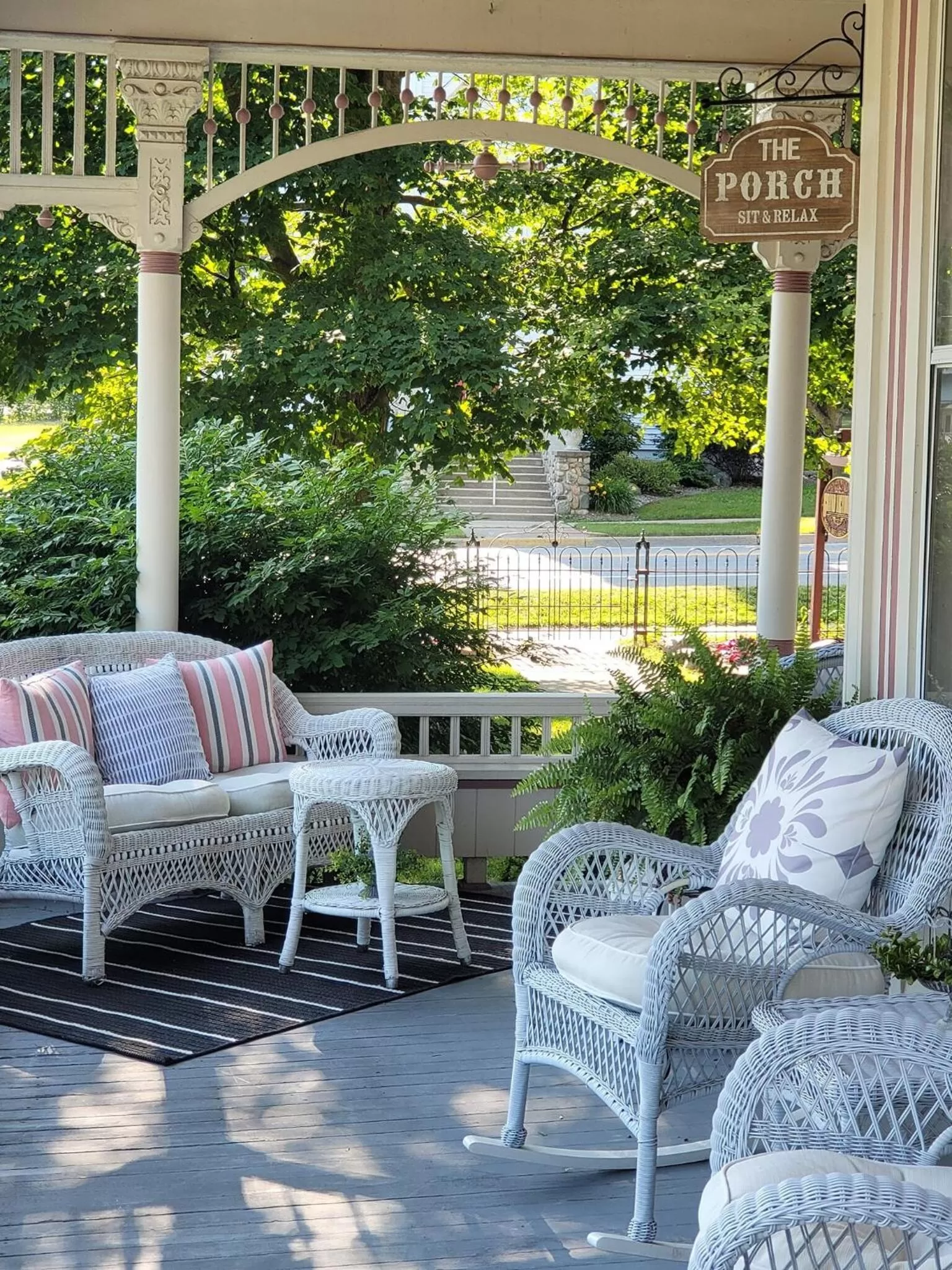 Patio in Grand Victorian B&B Inn