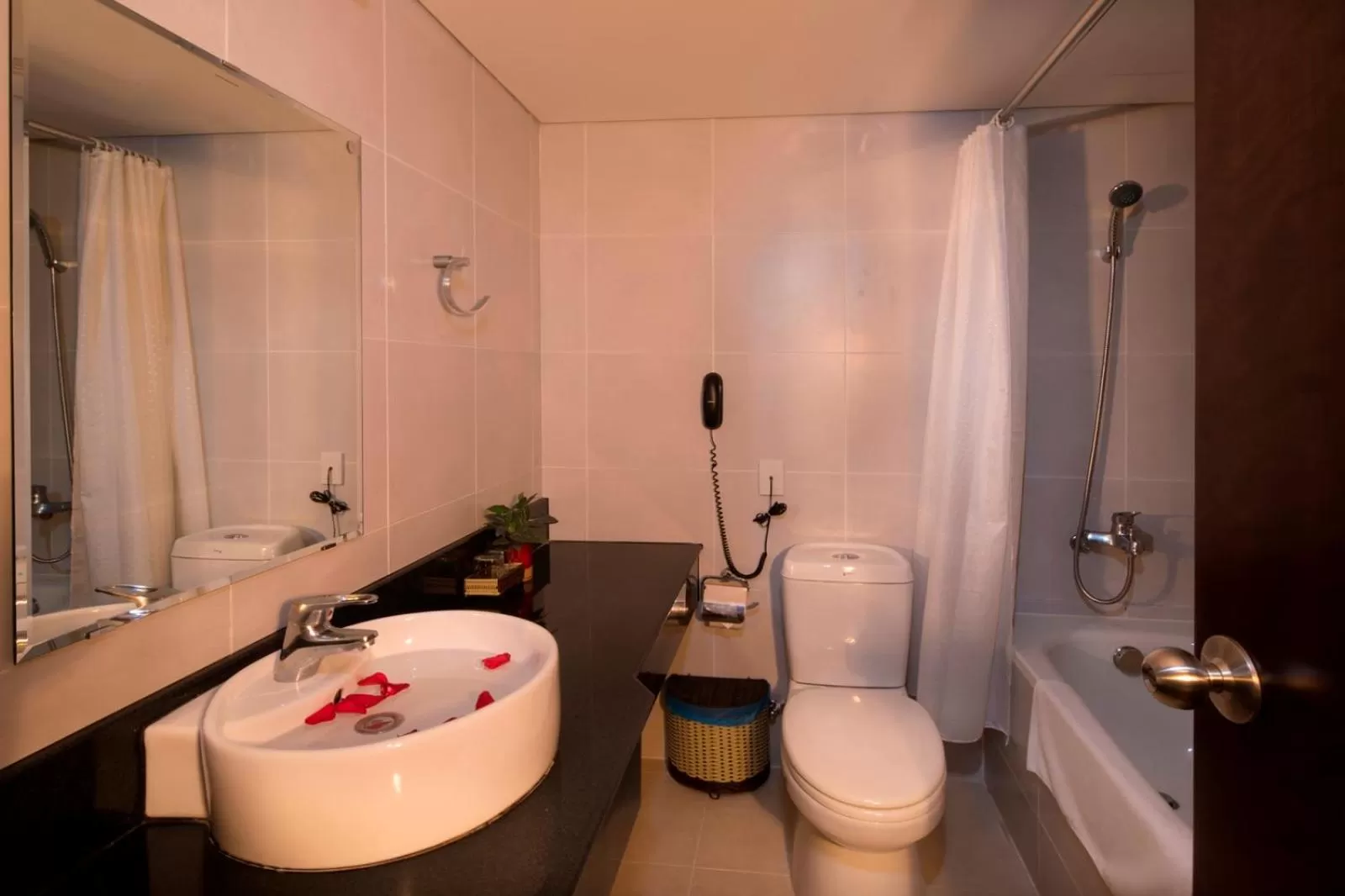 Bathroom in Vien Dong Hotel - Near Bui Vien Walking Street