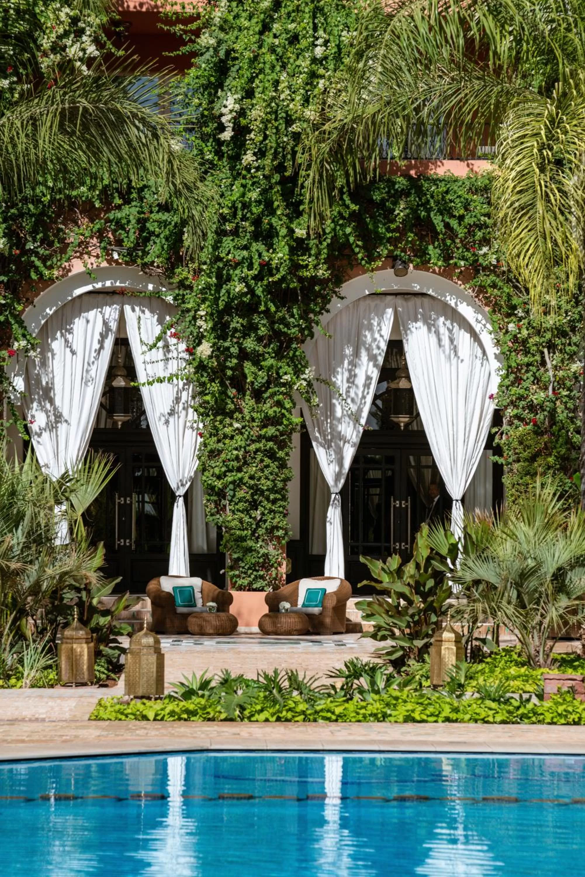 Swimming pool in Sofitel Marrakech Palais Impérial & Spa