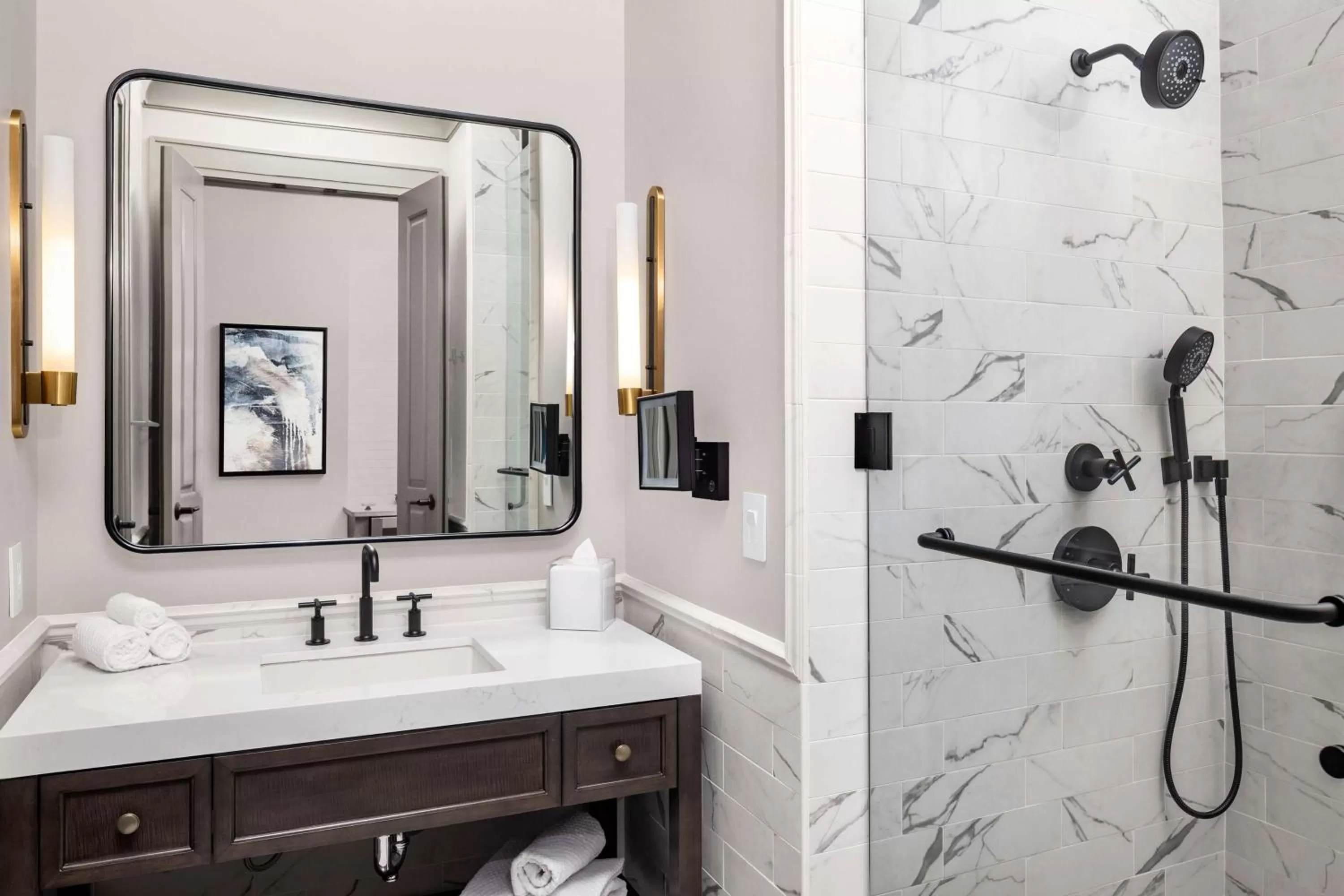 Shower in Hilton Club Liberty Place Charleston