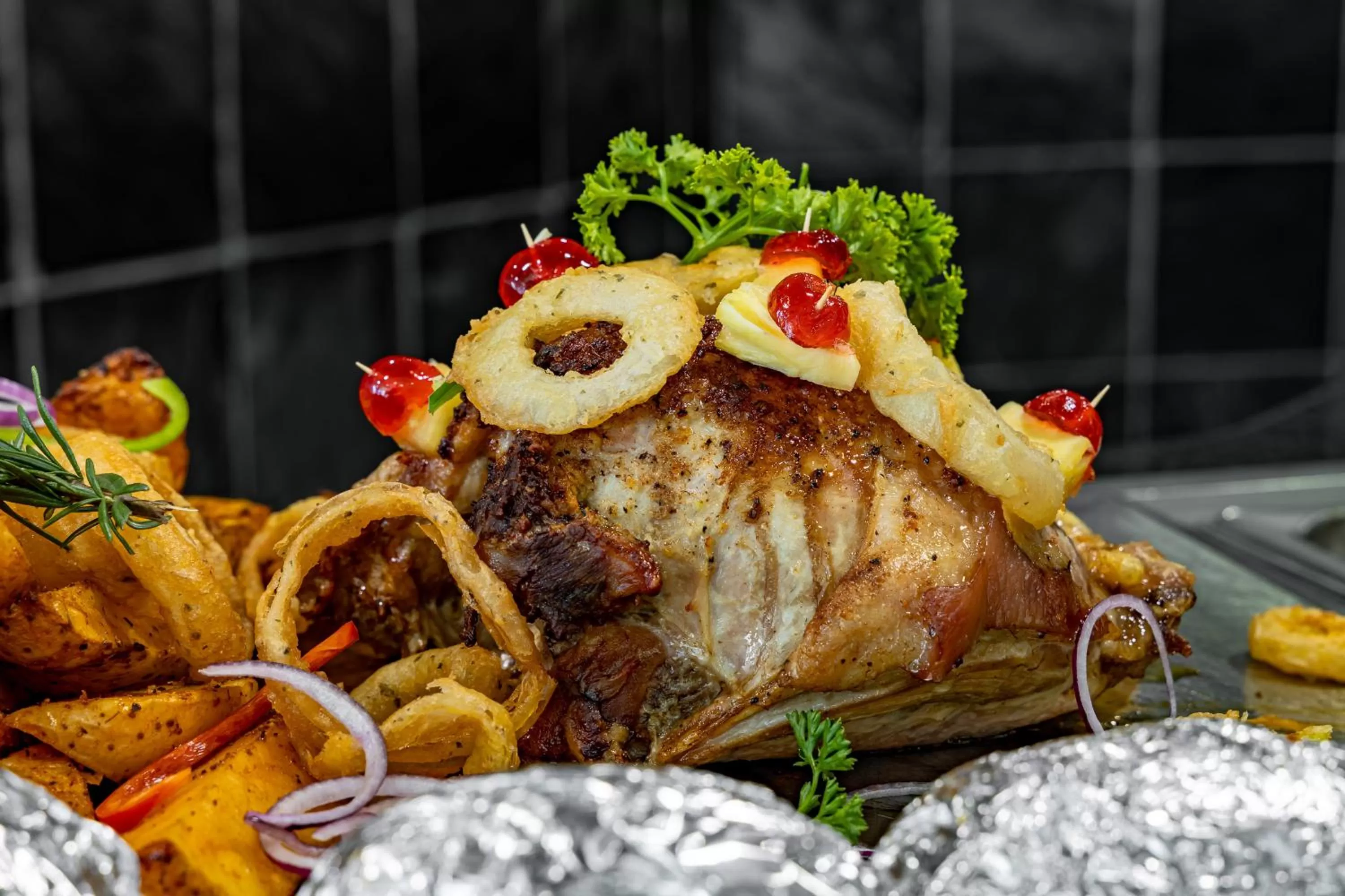 Food in African Sky Newcastle Inn