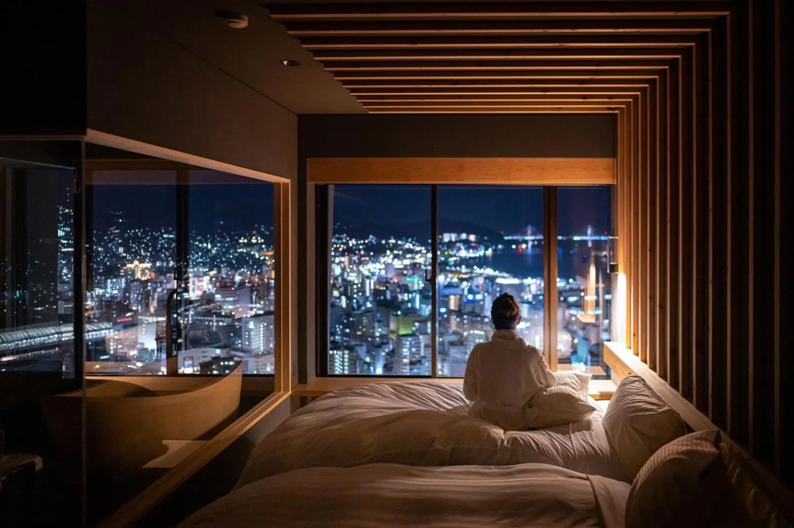 Bed in Hotel Nagasaki
