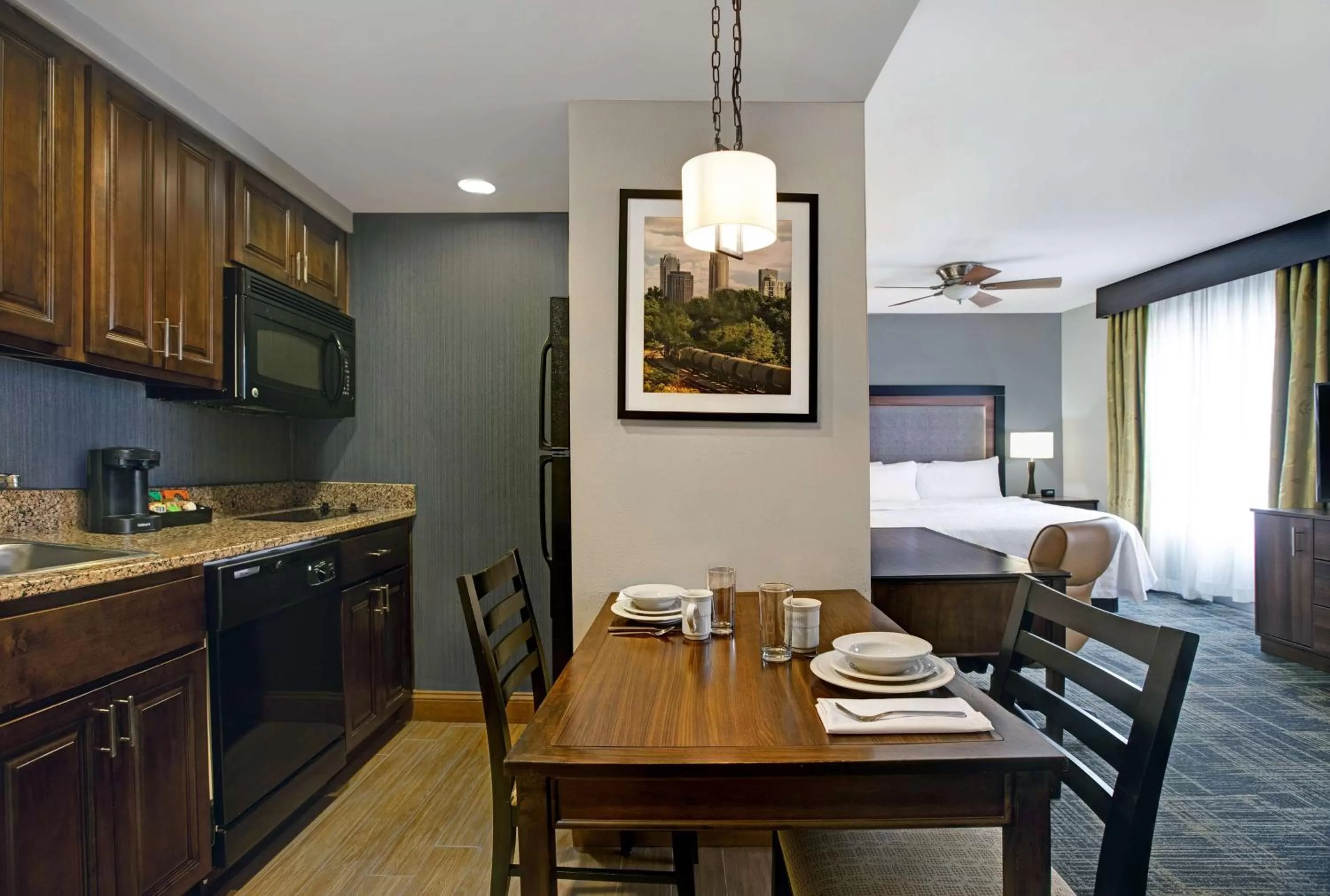 Kitchen or kitchenette in Homewood Suites Charlotte Ayrsley