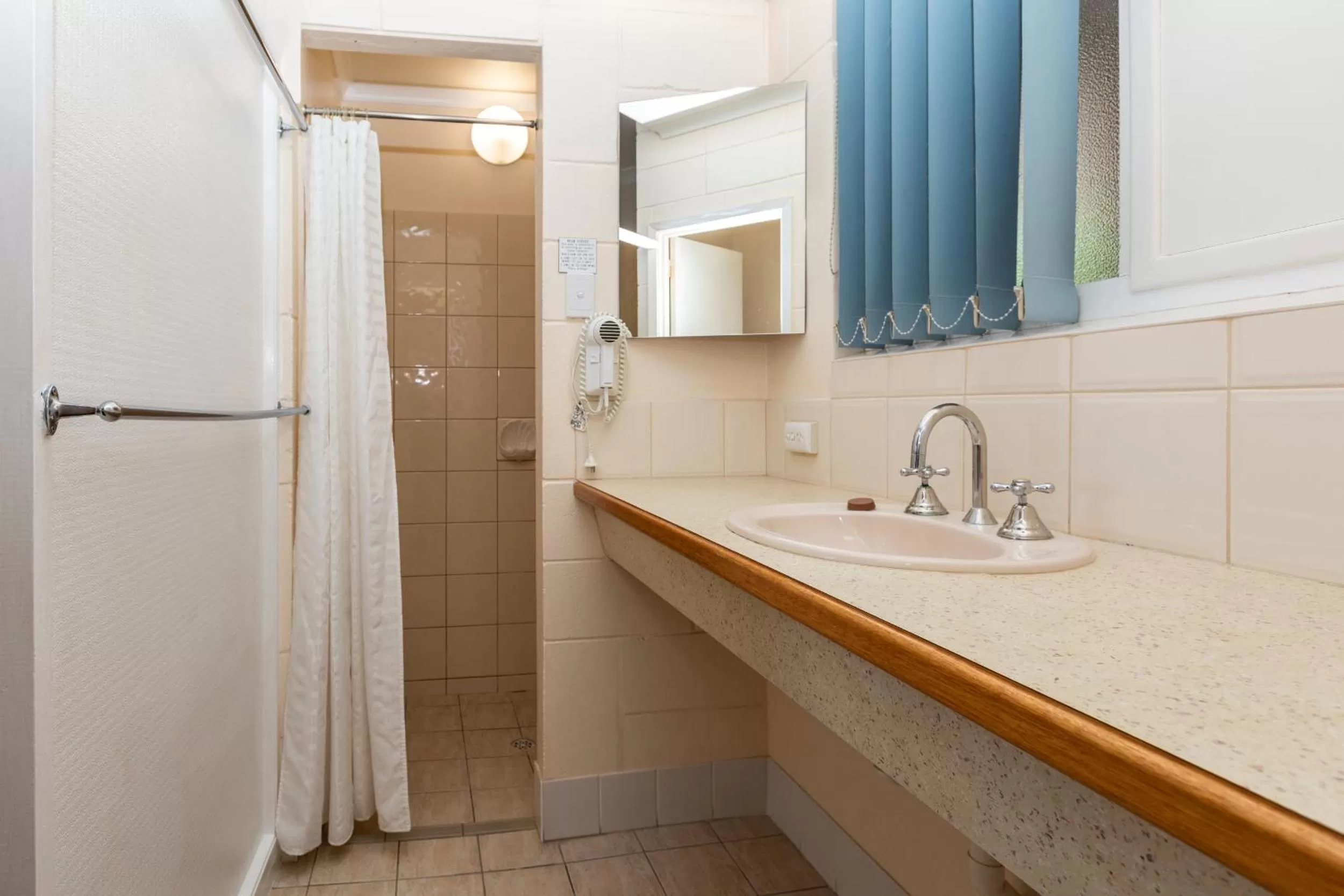 Bathroom in Blue Seas Motel