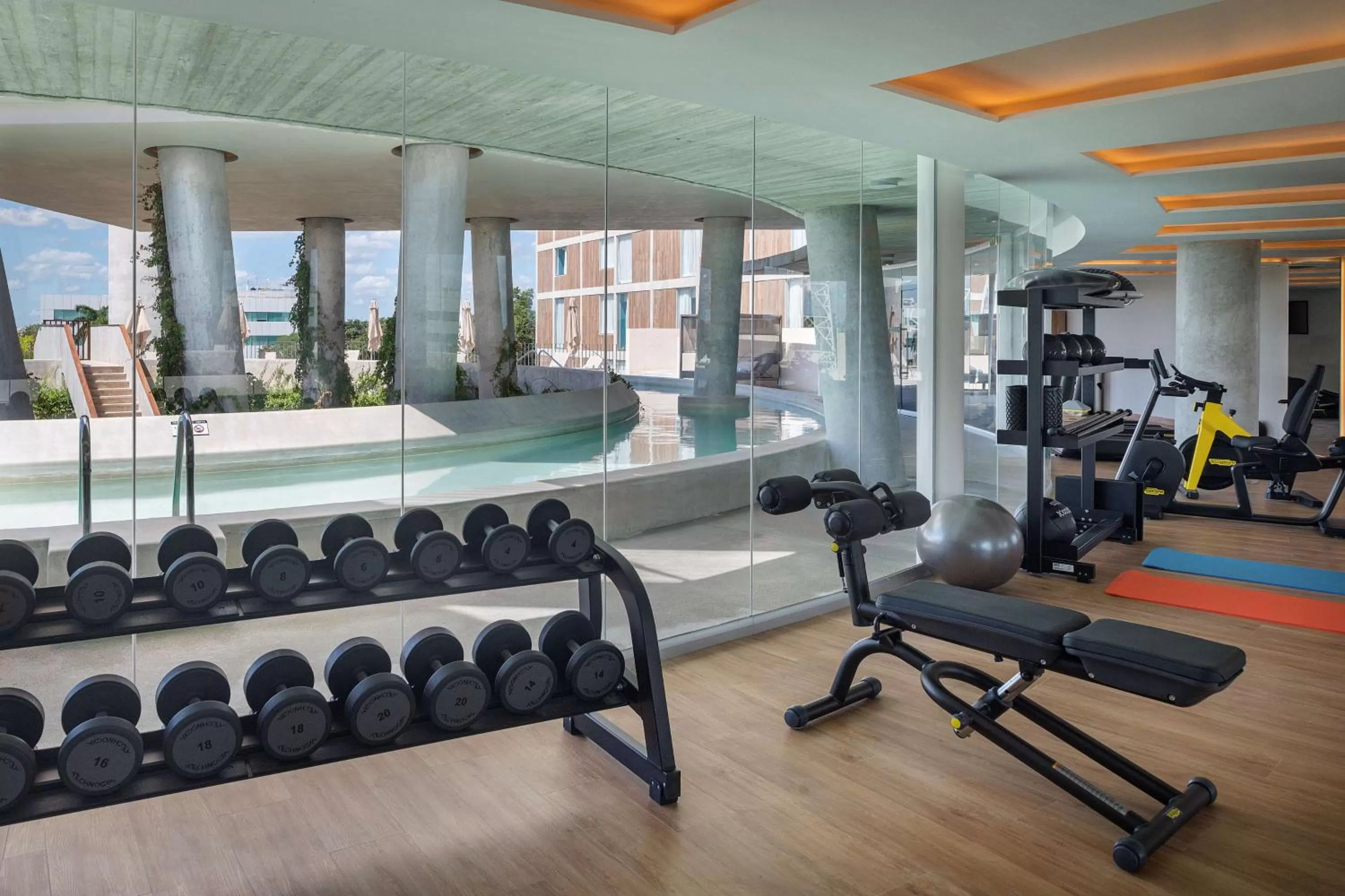 Fitness centre/facilities in Hilton Garden Inn Cancun Airport