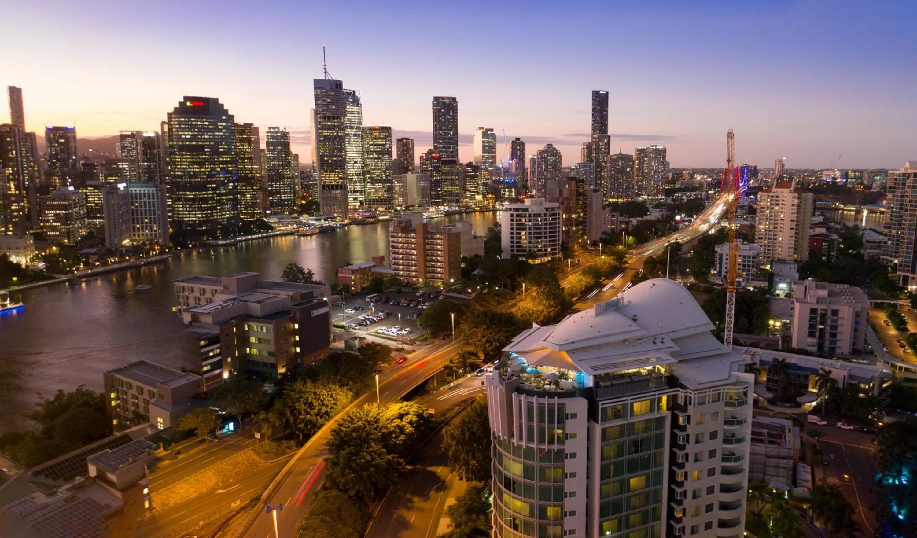 View (from property/room) in The Point Brisbane Hotel