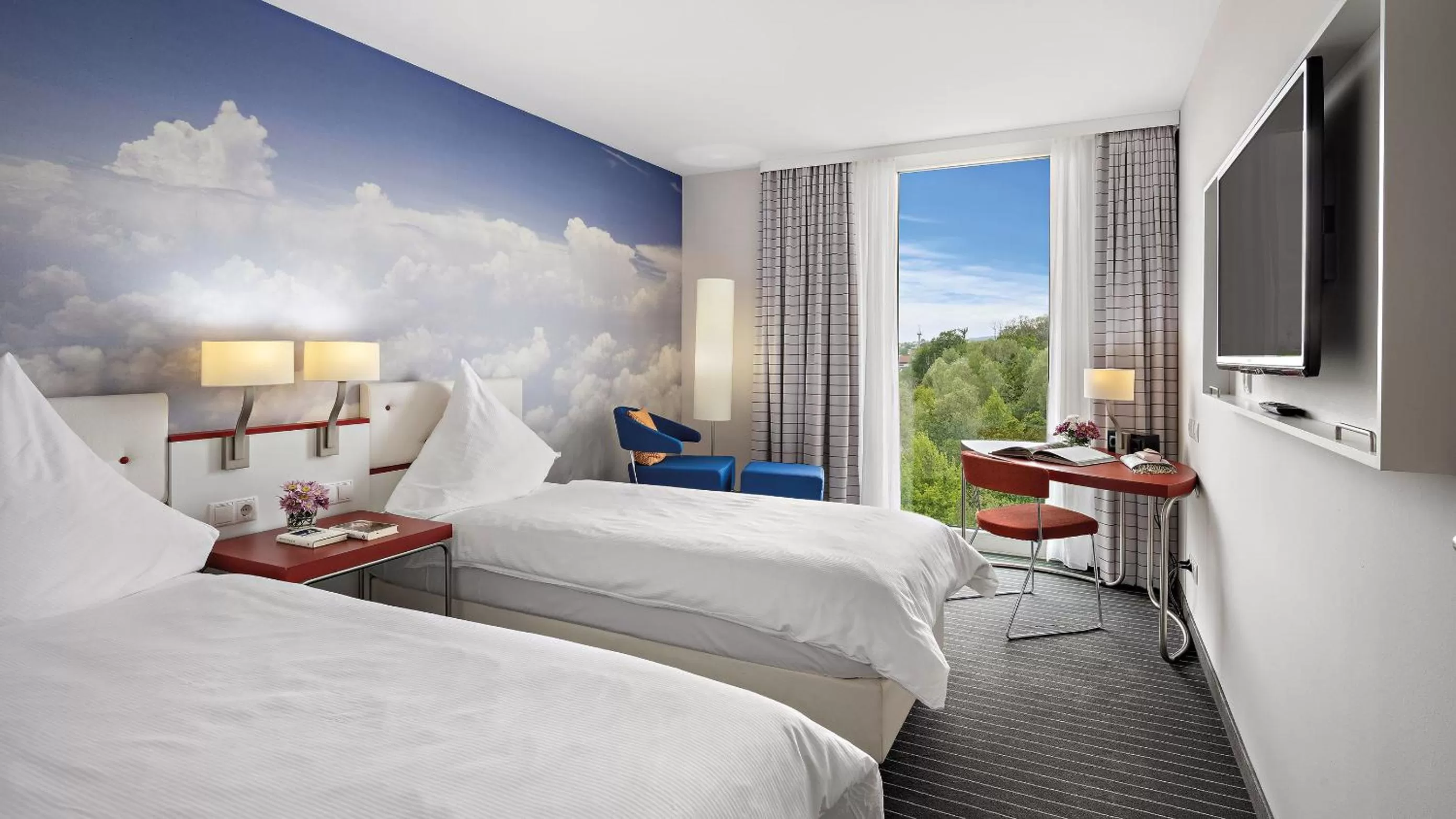 Photo of the whole room, Bed in Hey Lou Hotel Friedrichshafen