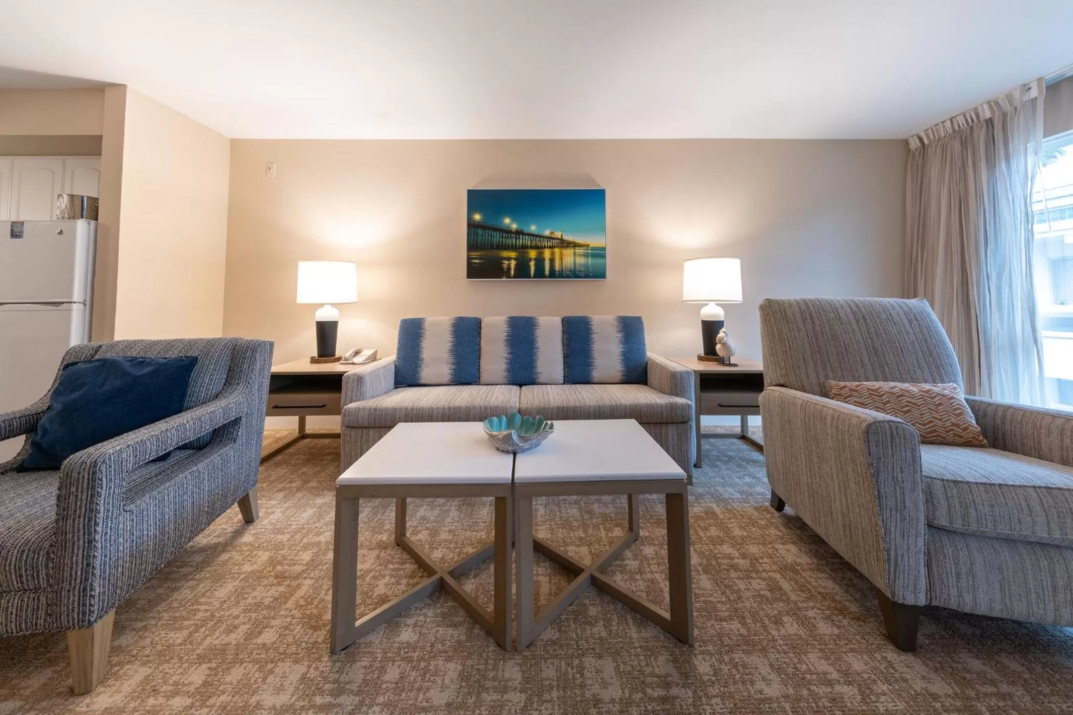 Living room in Southern California Beach Club