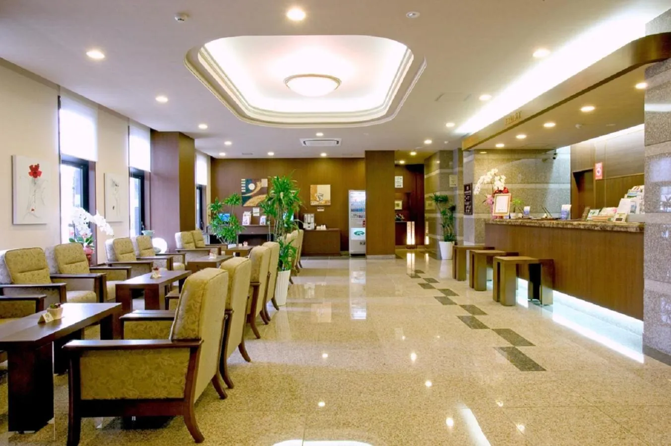 Lobby or reception in Hotel Route-Inn Yatsushiro