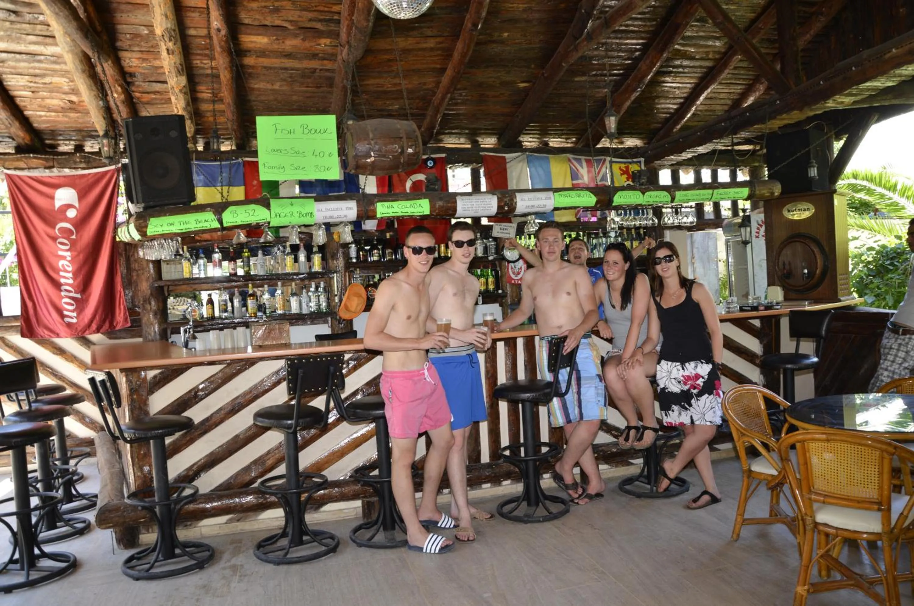 Alcoholic drinks in Myra Hotel