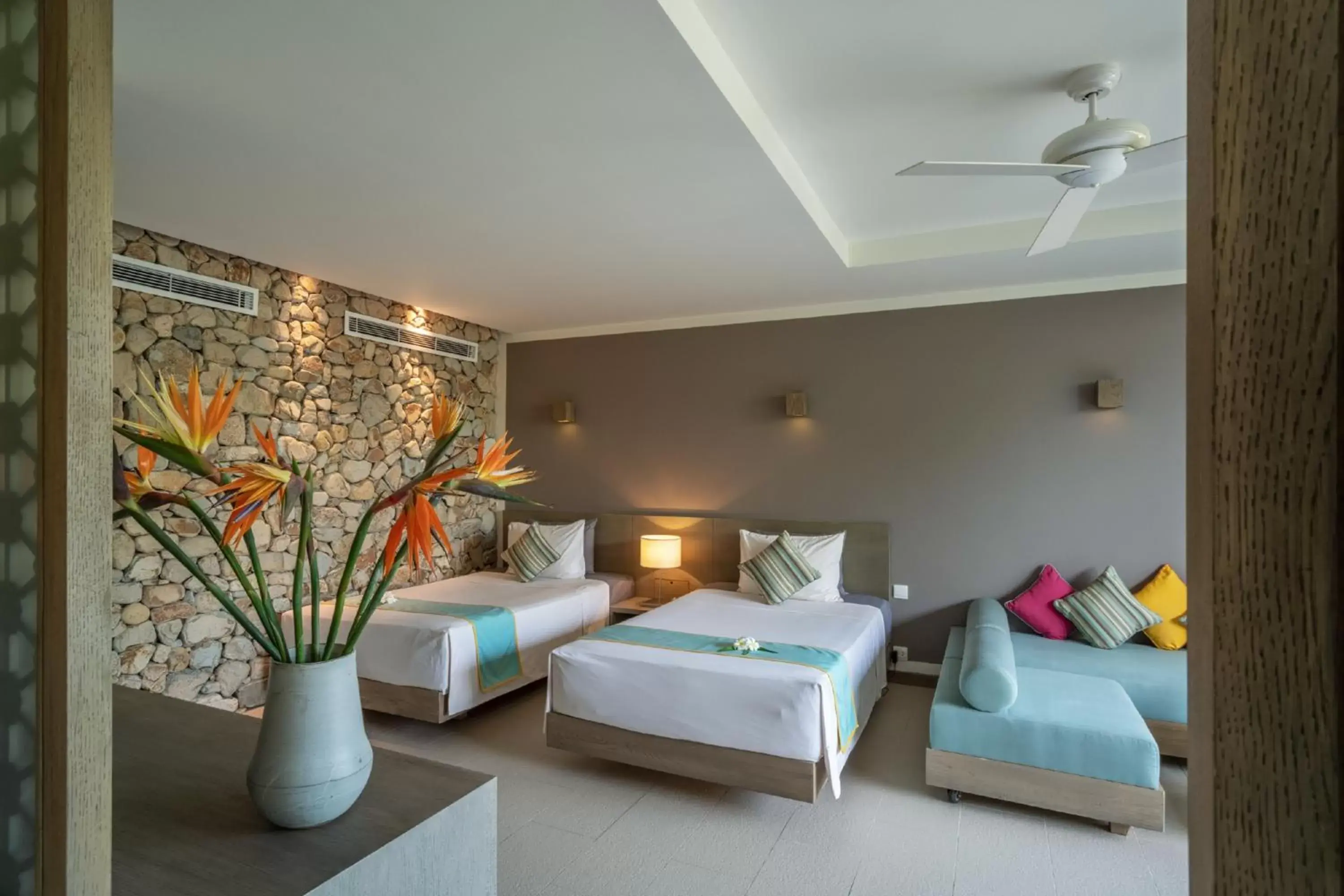 Ocean View One-Bedroom - Twin Room in Mia Resort Nha Trang Ocean View One-Bedroom - Twin Room in Mia Resort Nha Trang