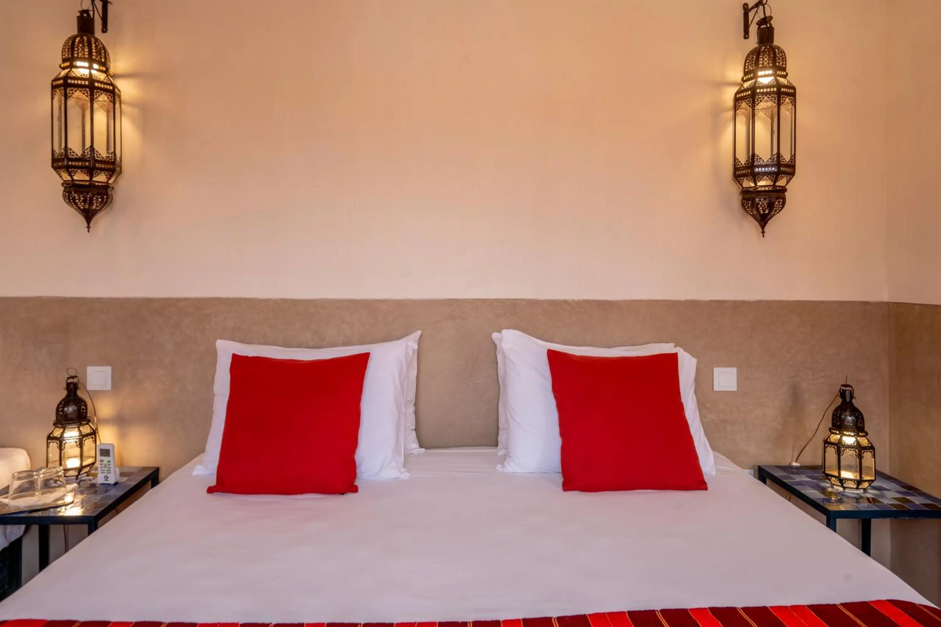 Decorative detail, Bed in Hotel & Spa Dar Sara