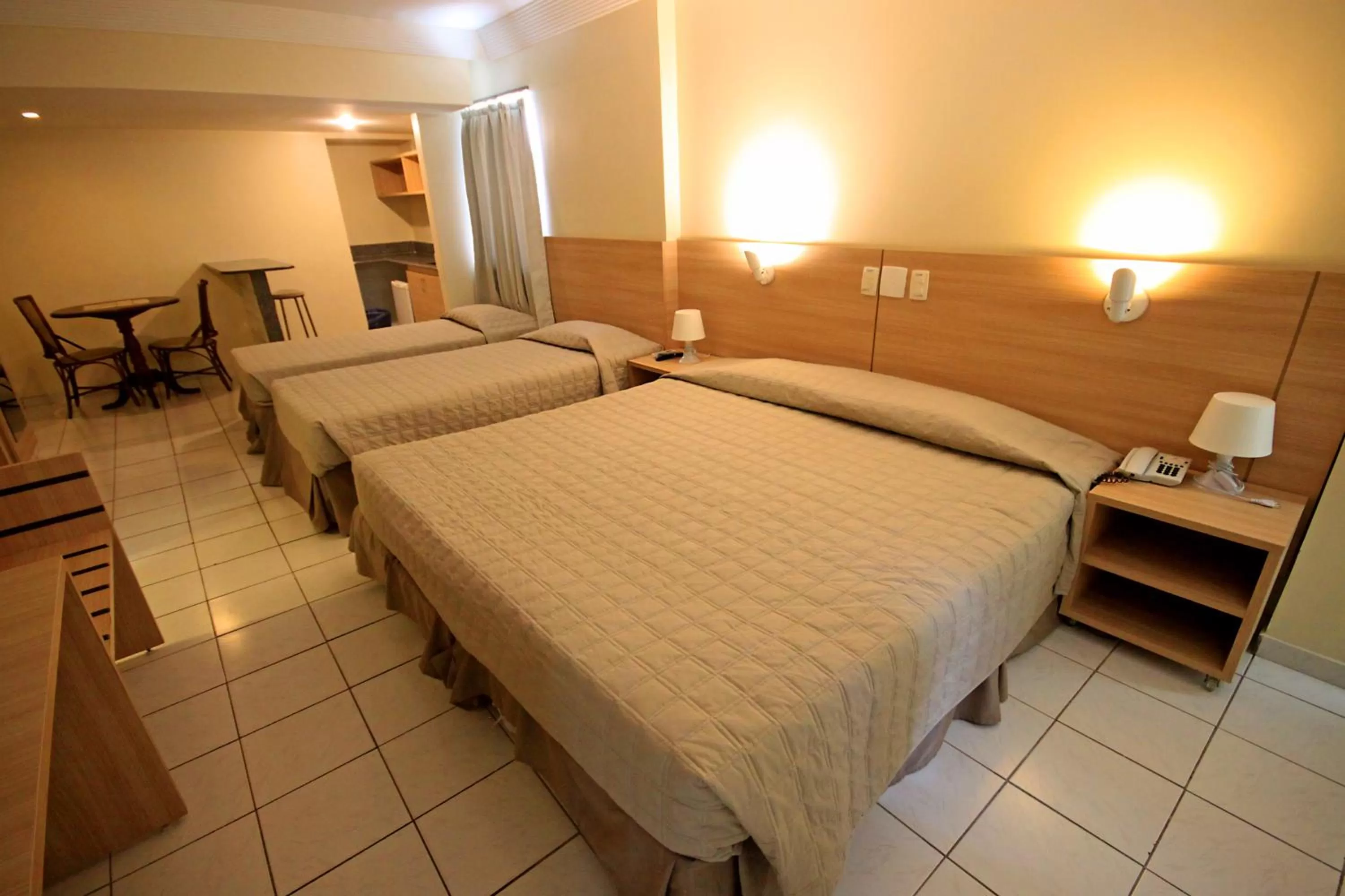 Bed in Hotel Jangadeiro