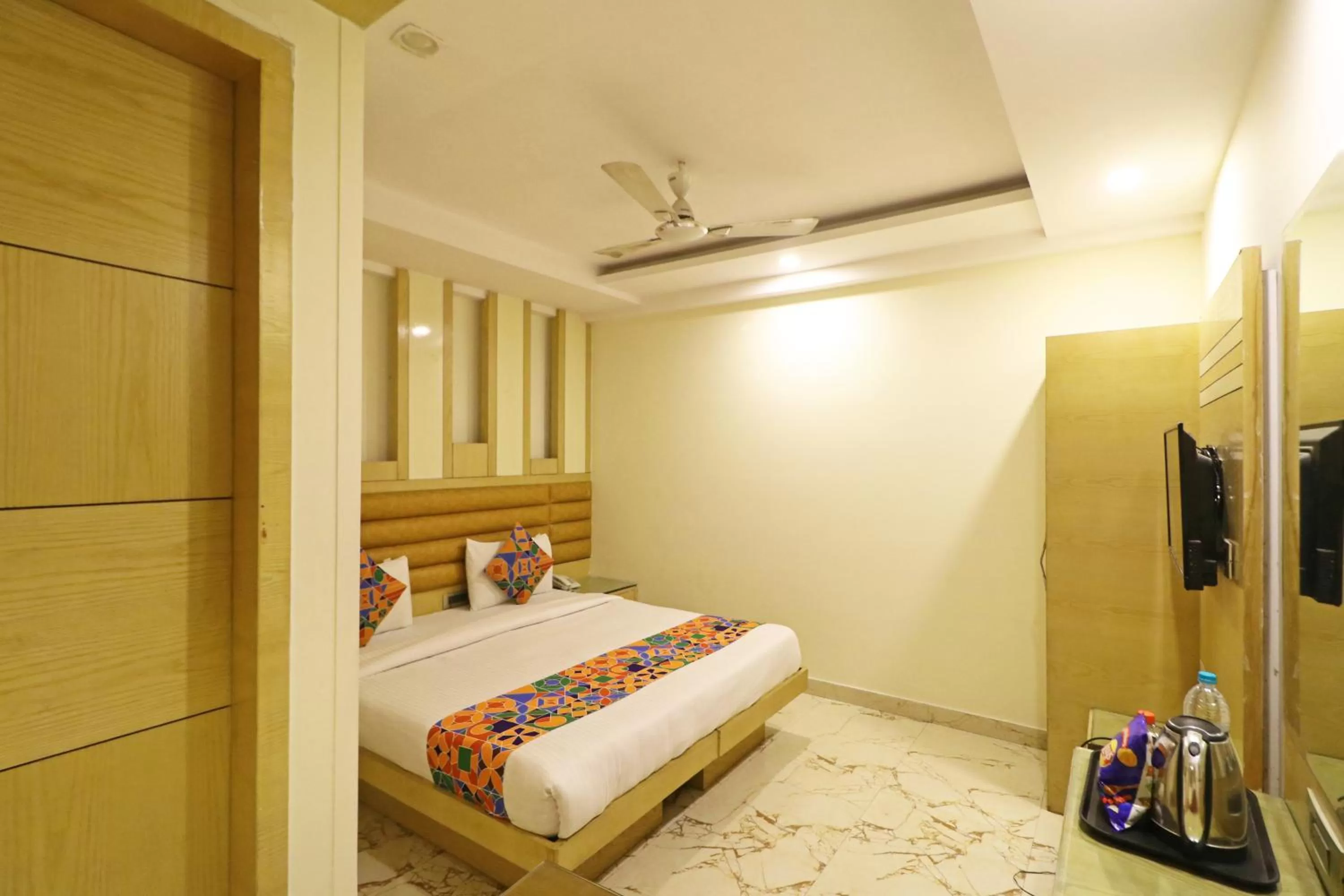 Bedroom, Bed in The Hotel Mohit -5 Minutes Walk From New Delhi Railway Station - Paharganj