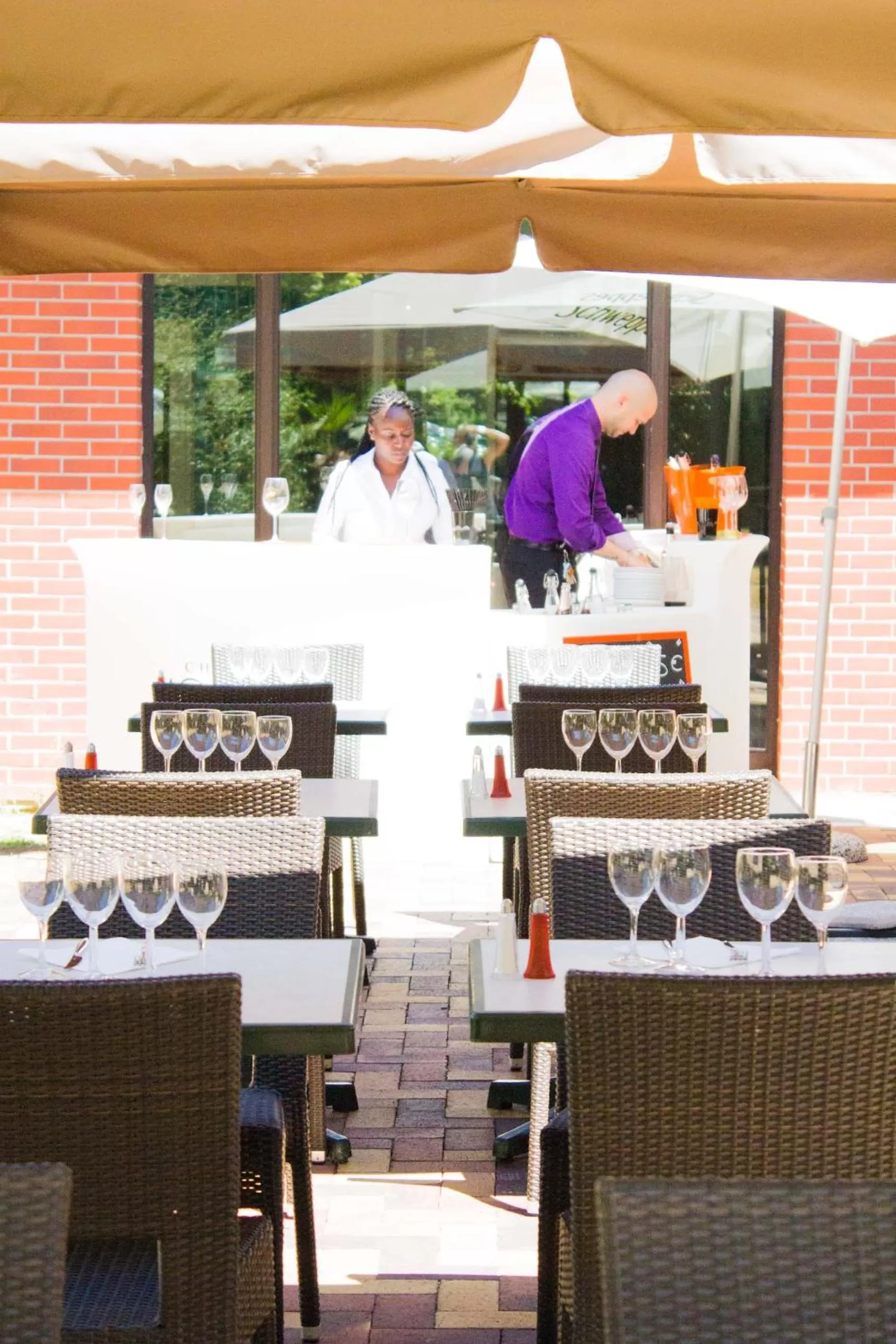 Patio in Millennium Hotel Paris Charles De Gaulle