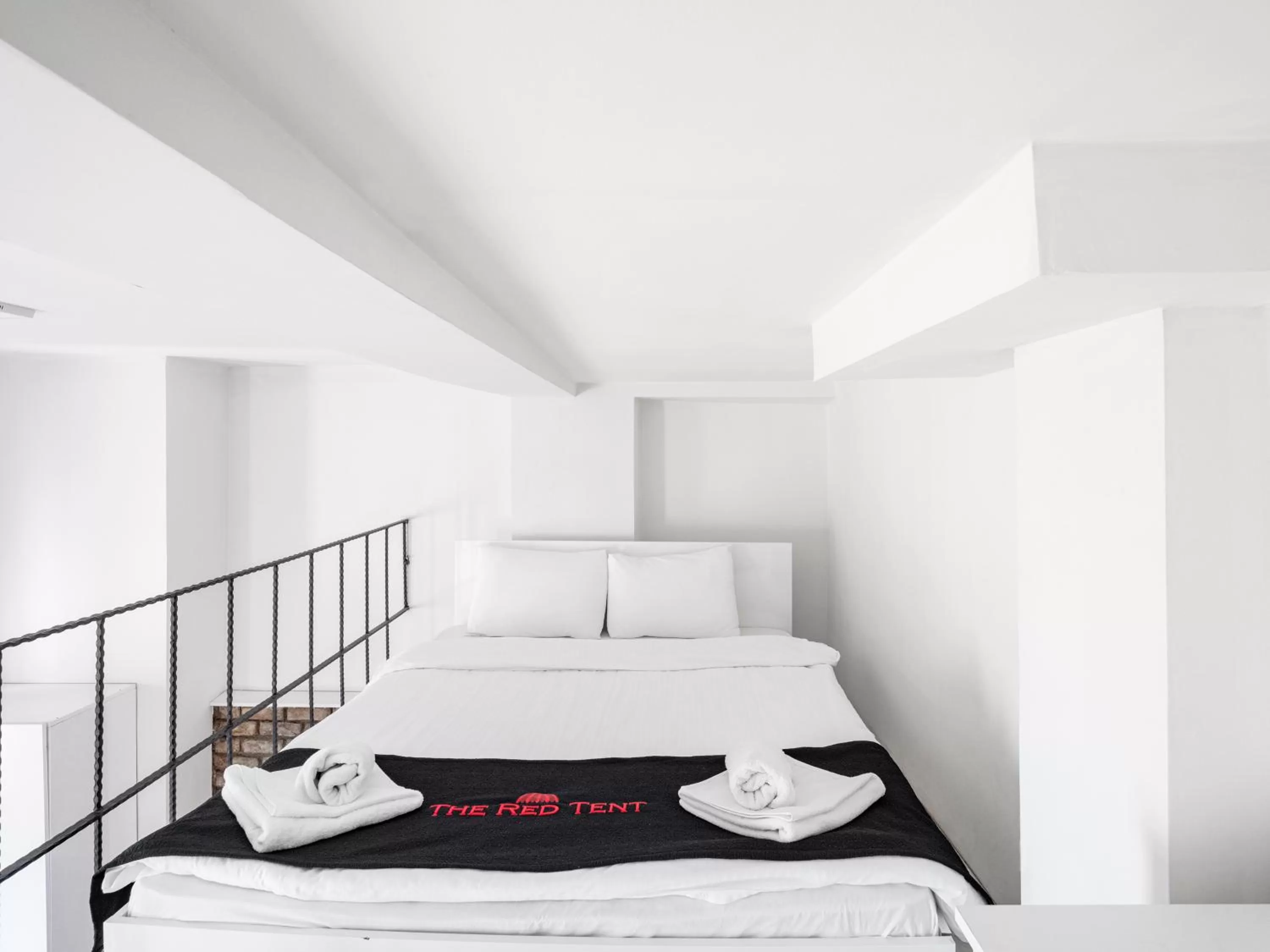 Bed in The Red Tent Suite 88