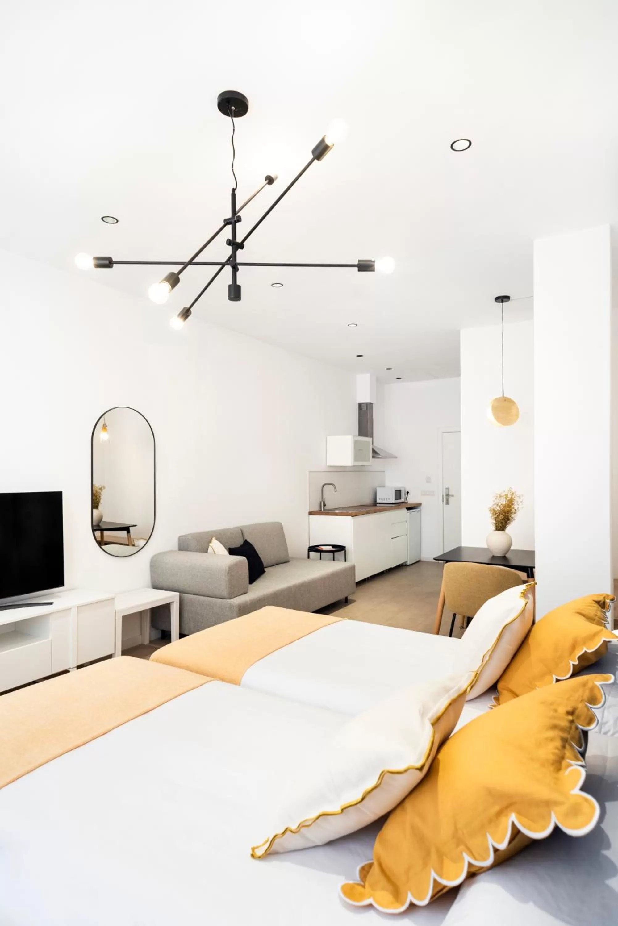 Bed in Blanq Marina Suites