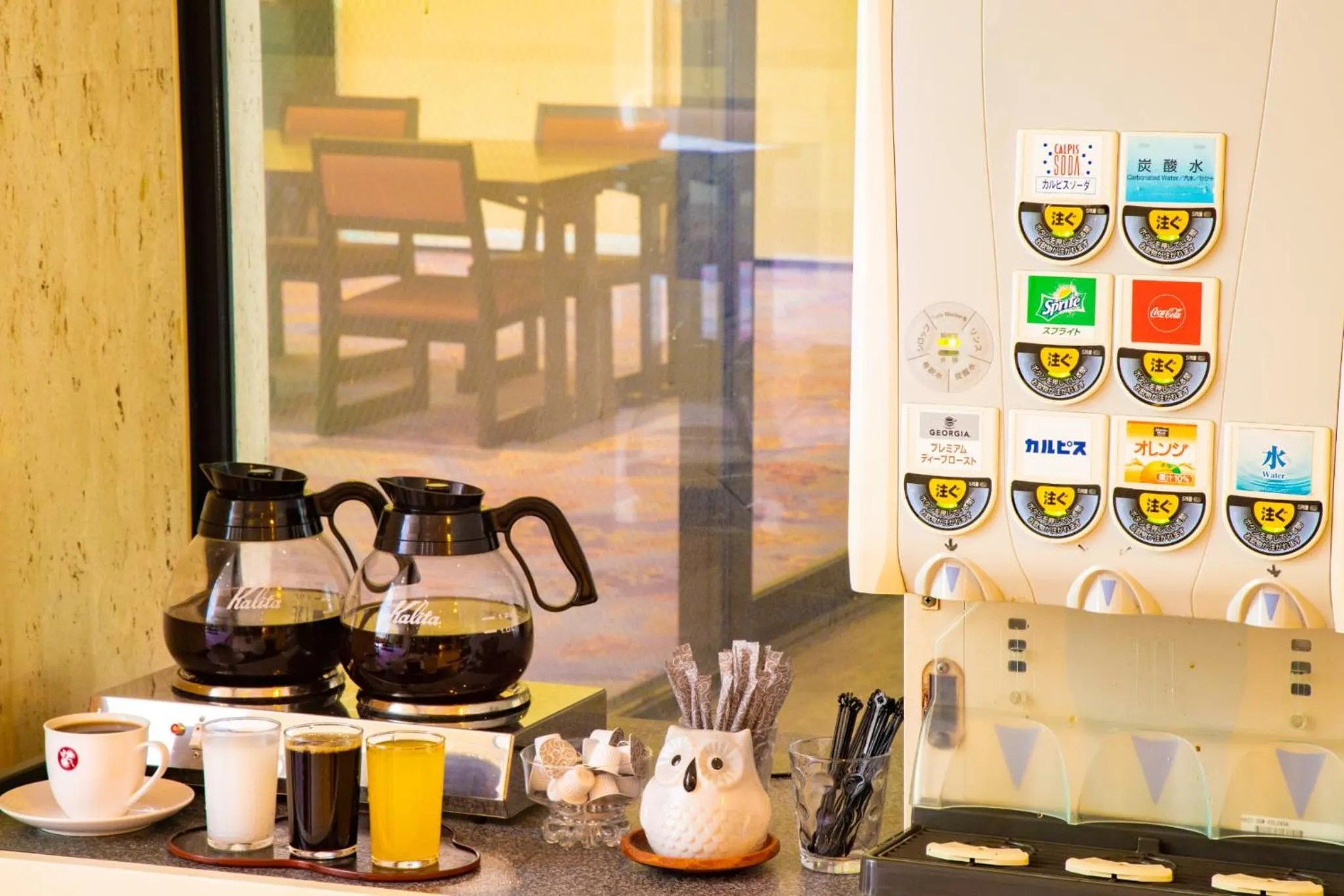 Non alcoholic drinks in Shirasagiyu Tawaraya