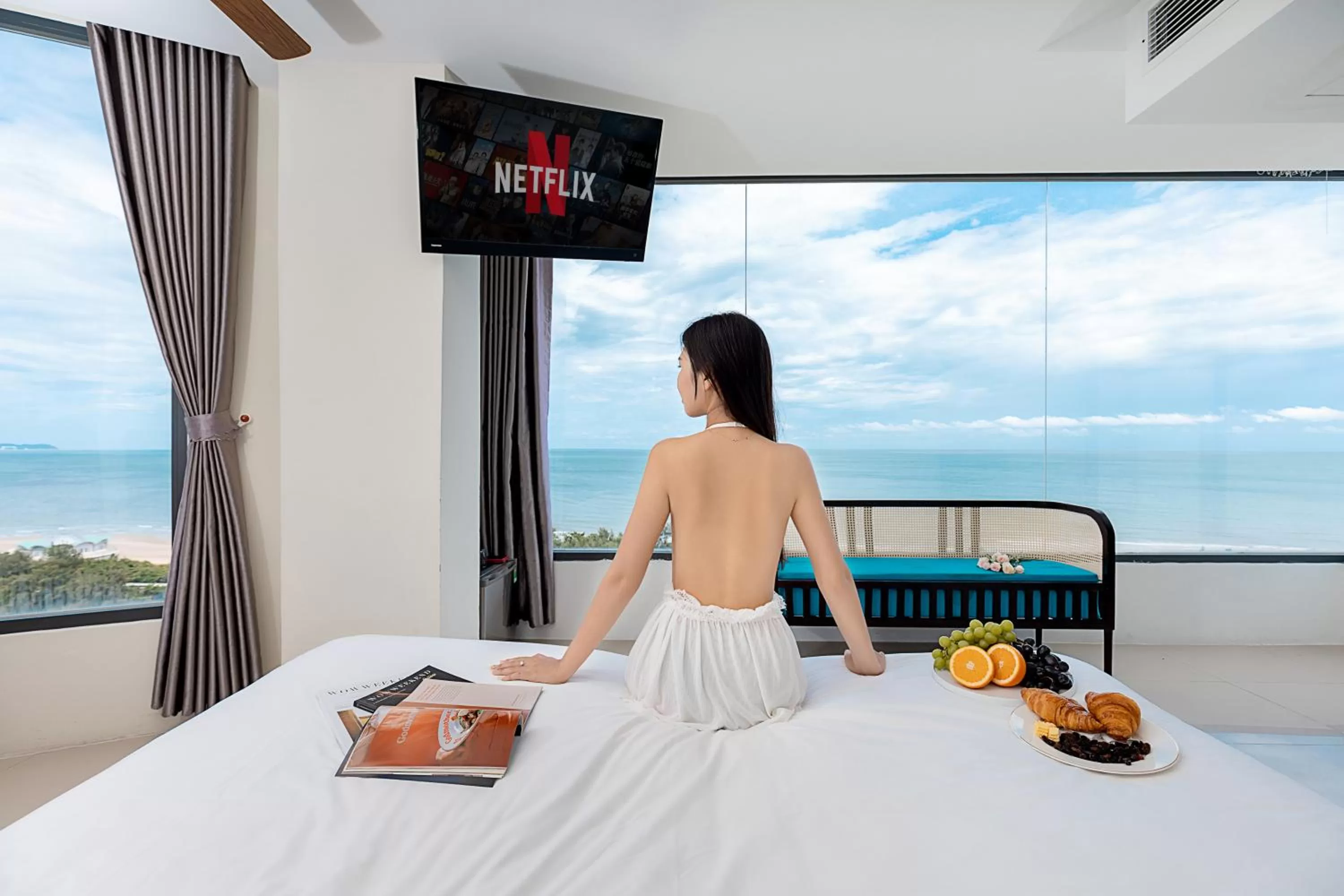 View (from property/room), Bed in Annata Beach Hotel